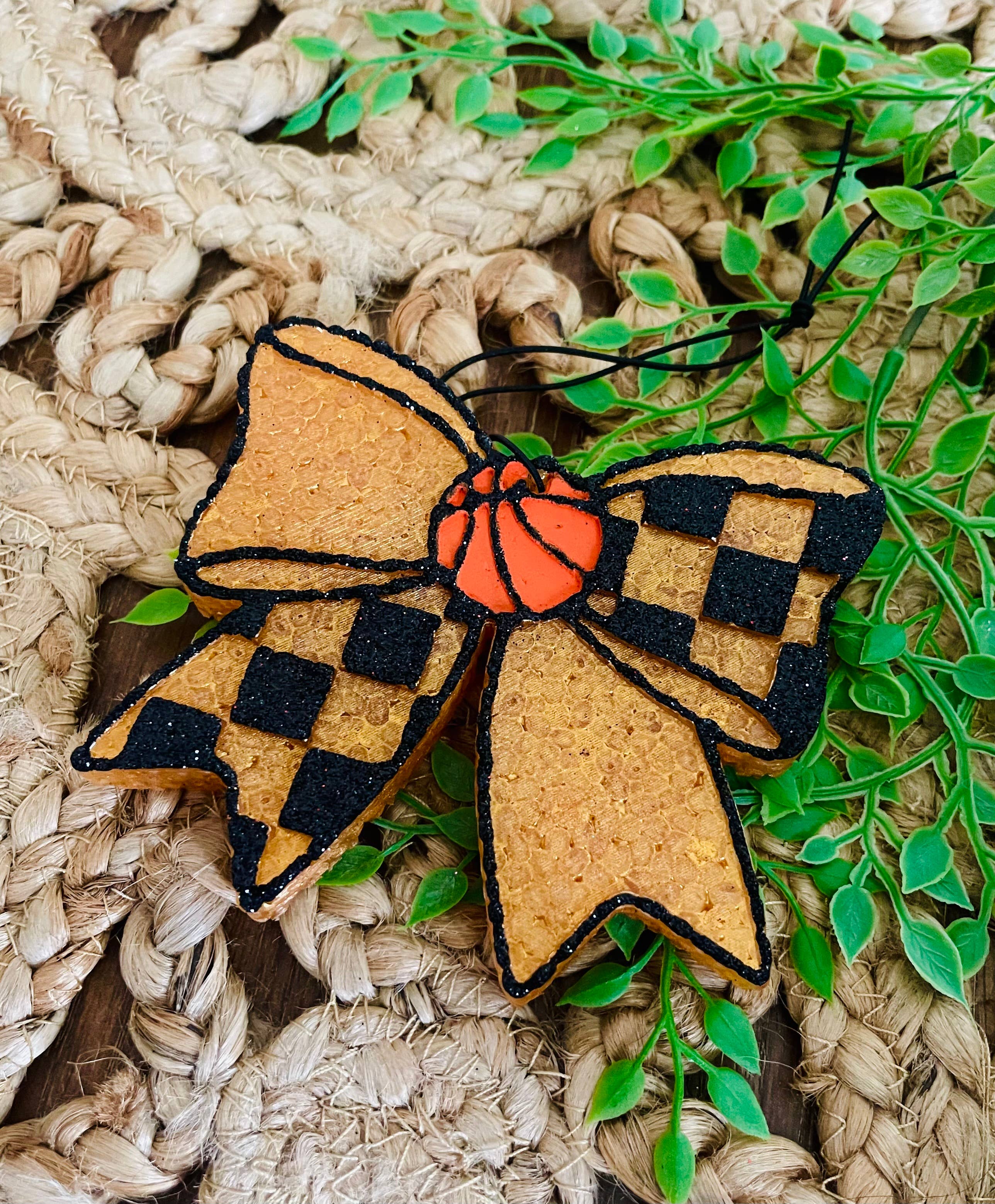 Basketball Bow Car Freshie