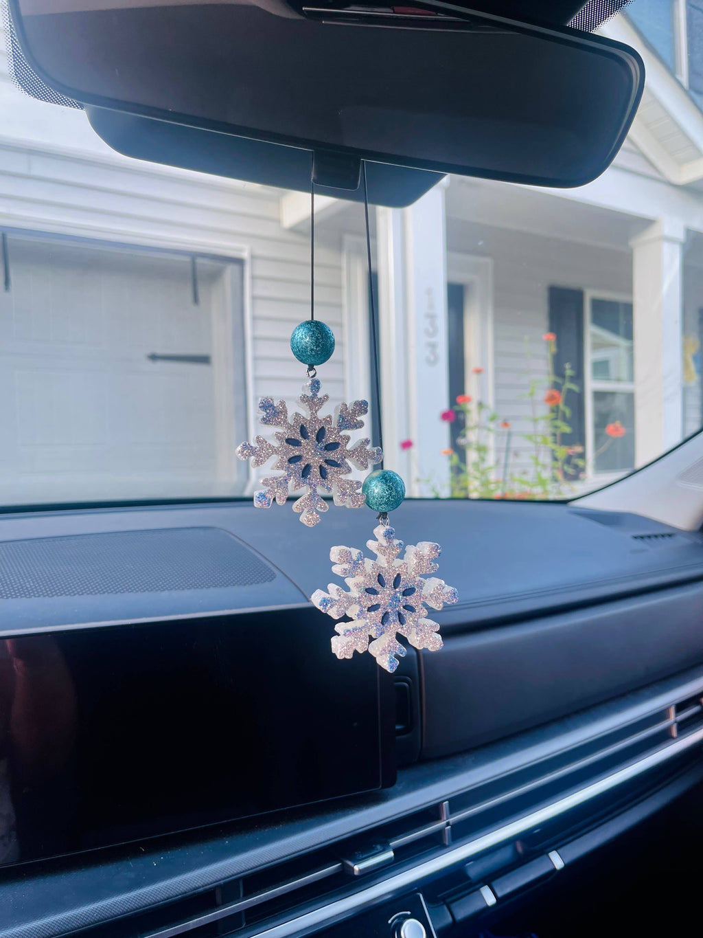 Snowflake Dangle Car Freshie 