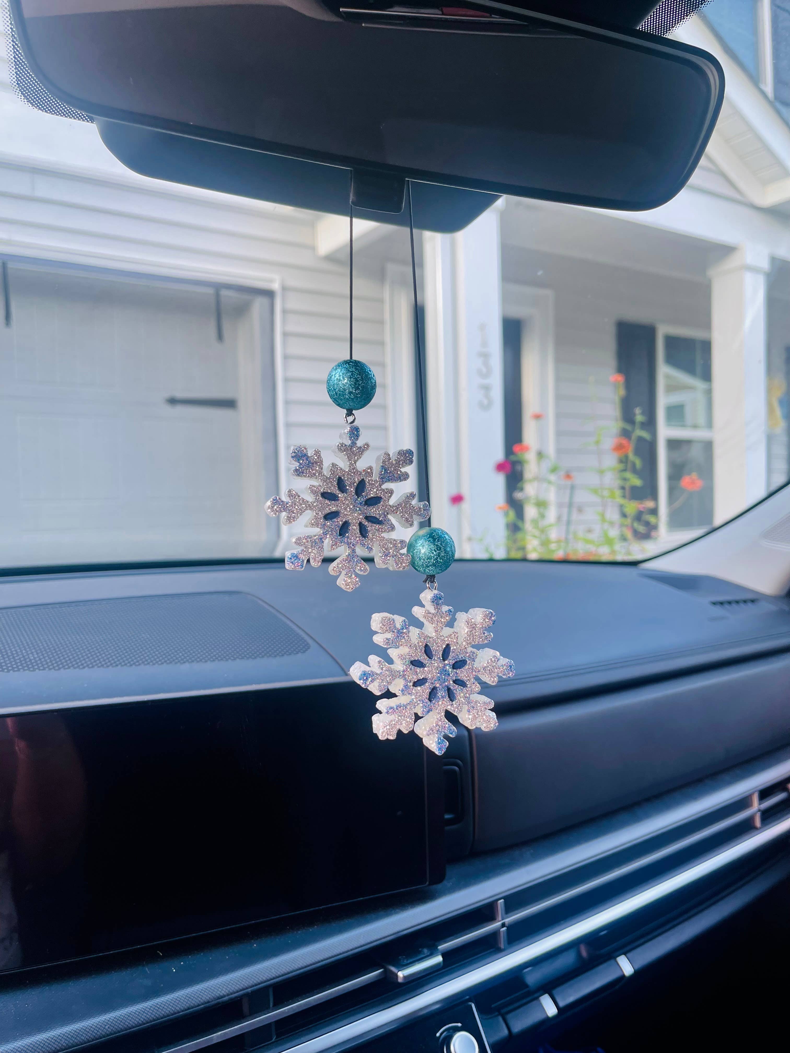 Snowflake Dangle Car Freshie 