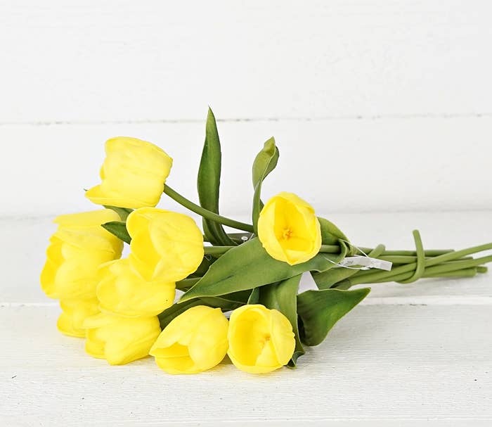 Real Touch Tulip Yellow
