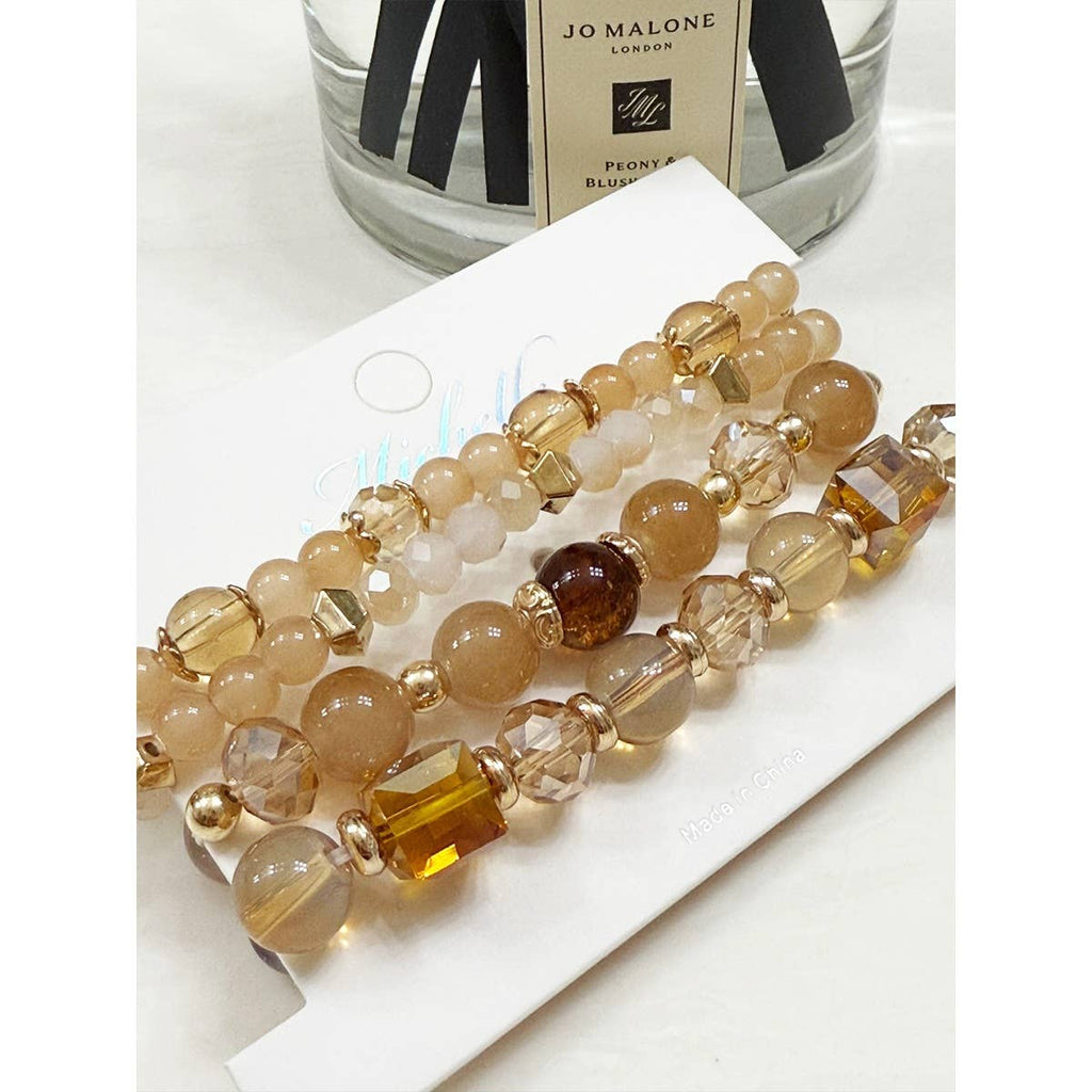 Stacked Beads Faith Inpirational Bracelet