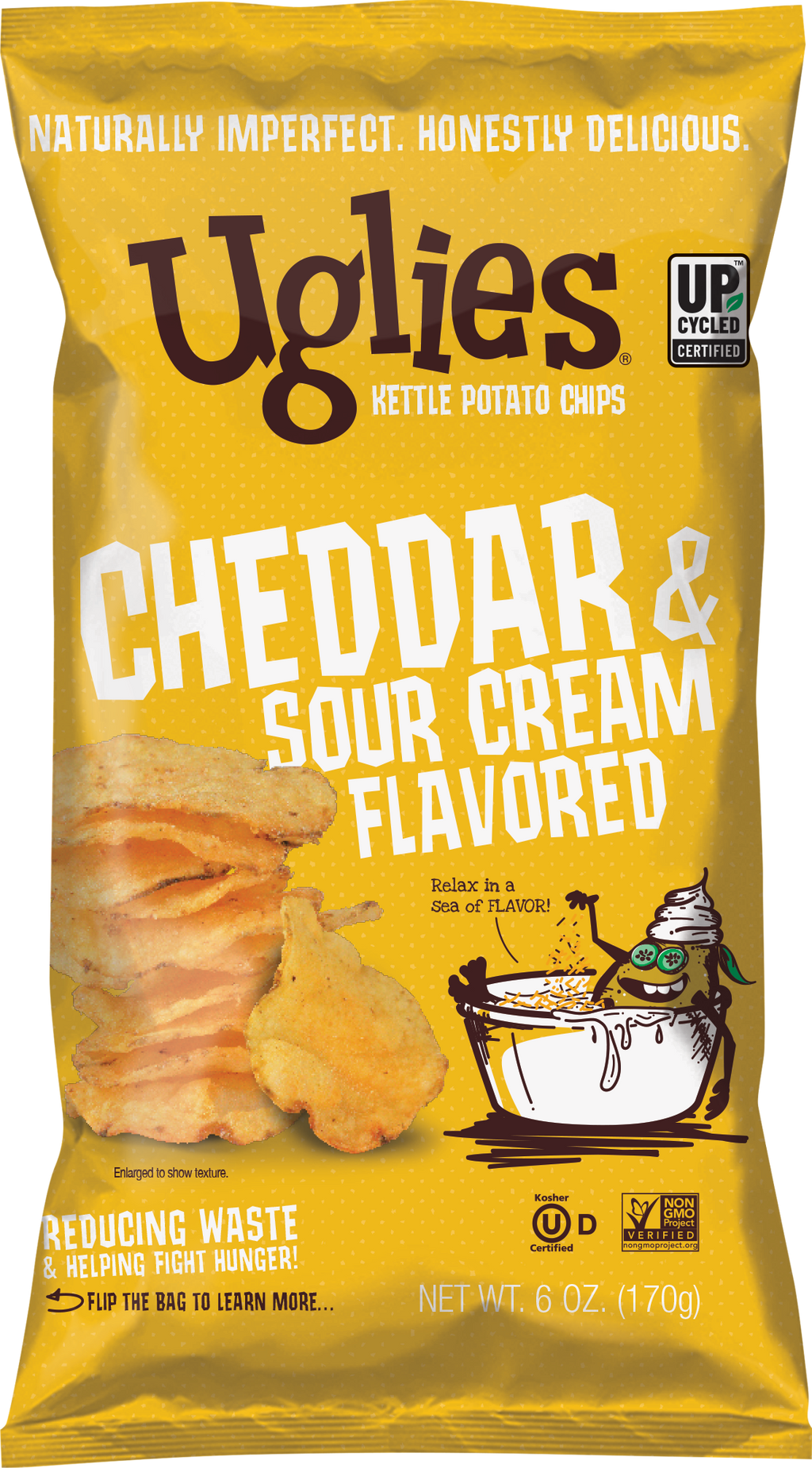 Uglies 6oz Cheddar & Sour Cream Kettle Cooked Potato Chips