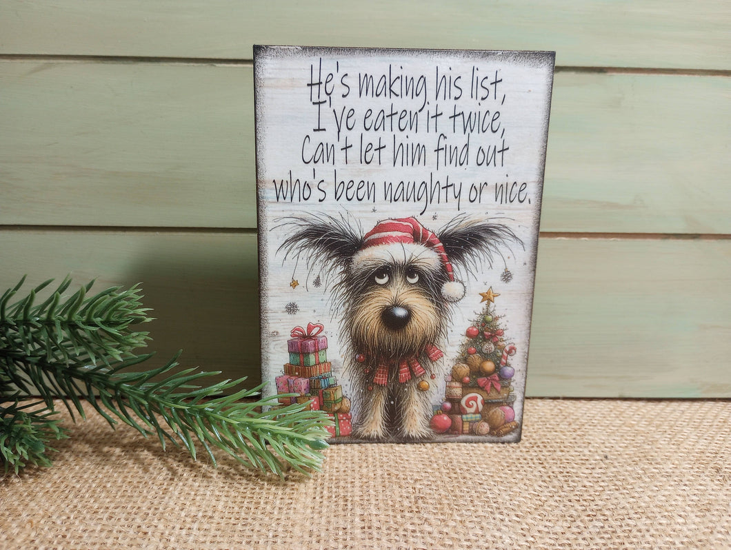 Christmas with Dogs - Making His List