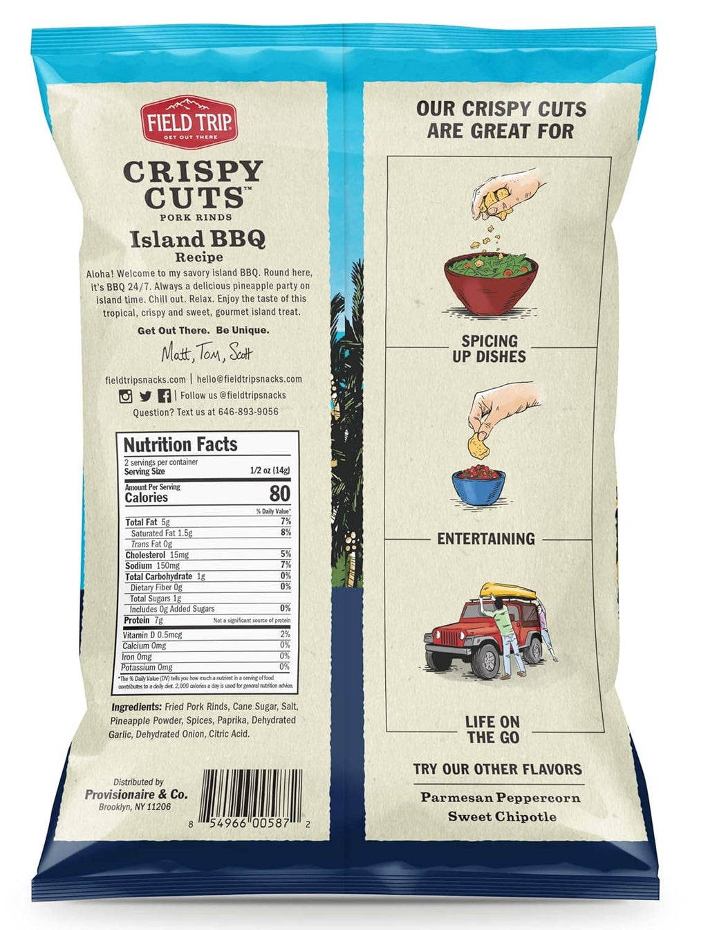 Crispy Cuts Island BBQ Pork Rind (1oz)