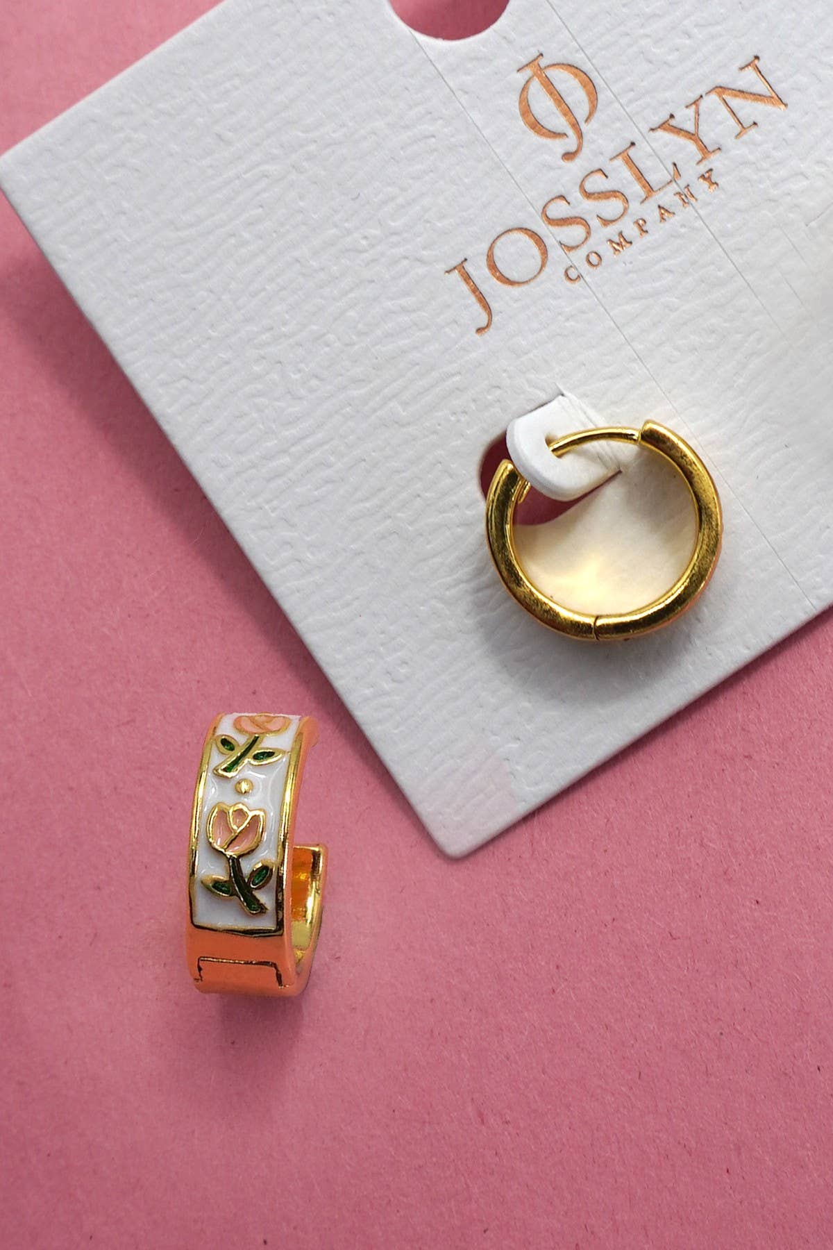 The Vintage Floral Huge Hoops