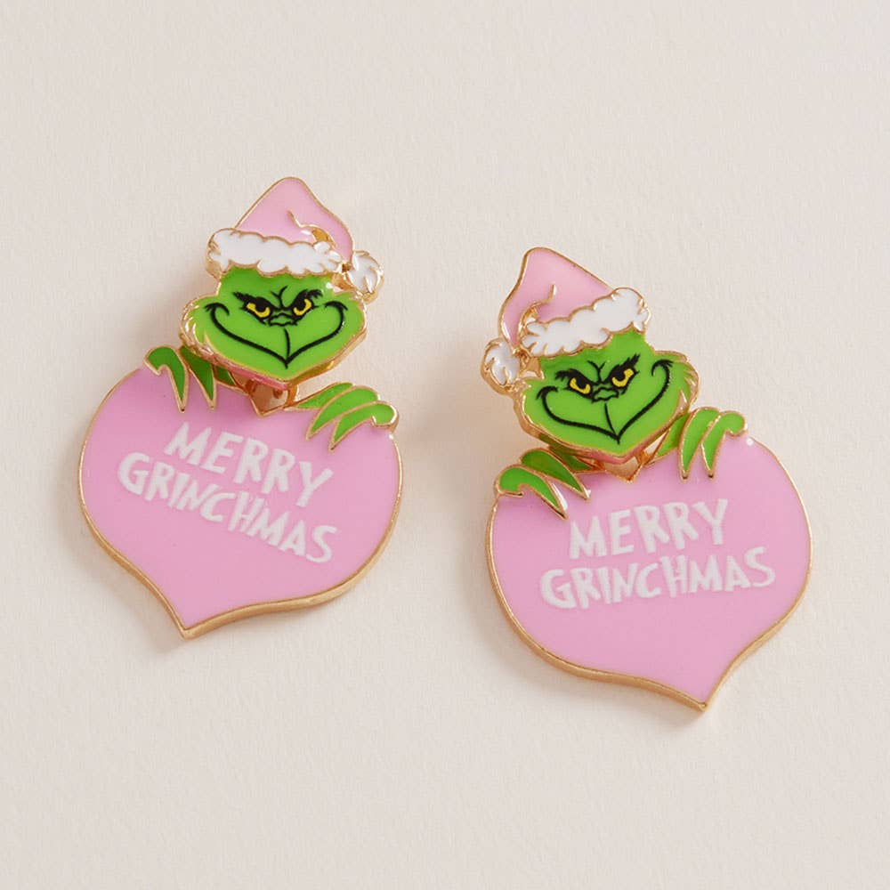 The Heart Merry Grinchmas Earrings