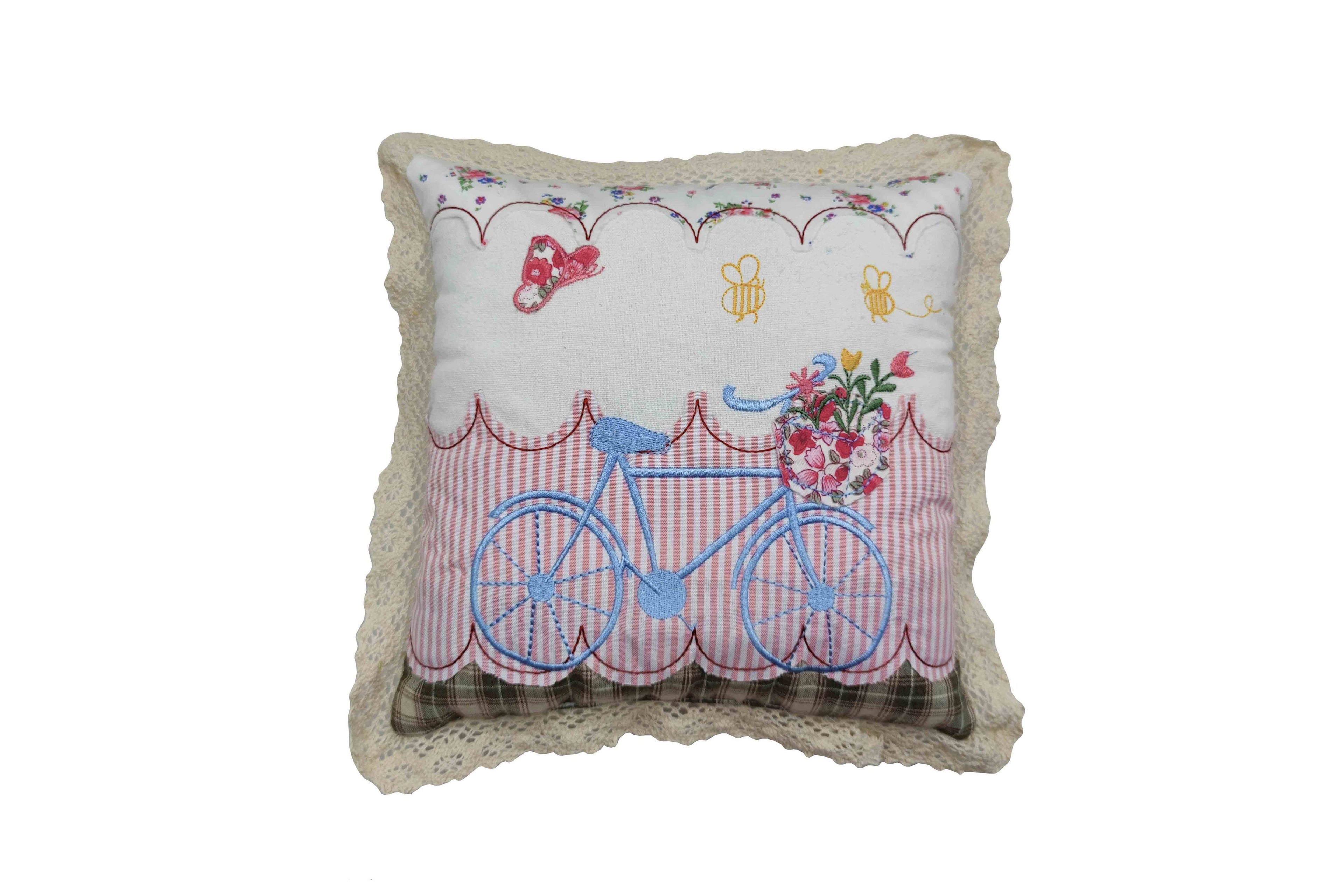 Lovely Bike Decorative Pillow