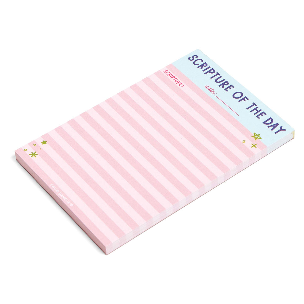 Scripture of the Day Pink 4x6 Notepad