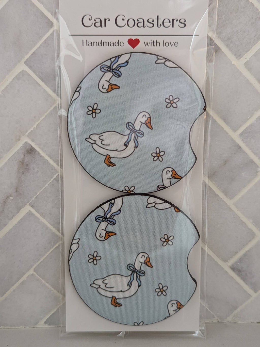 Silly Goose Car Coasters