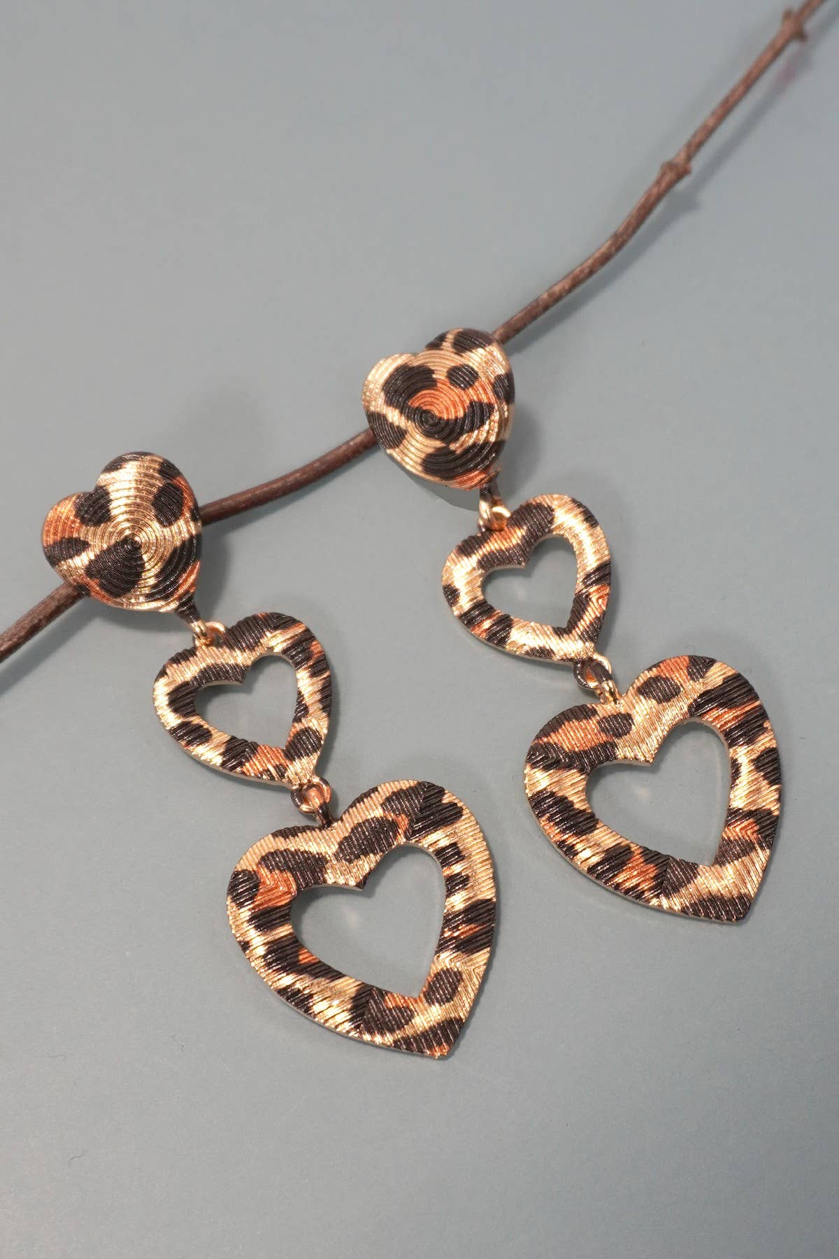The Leopard Heart Earrings