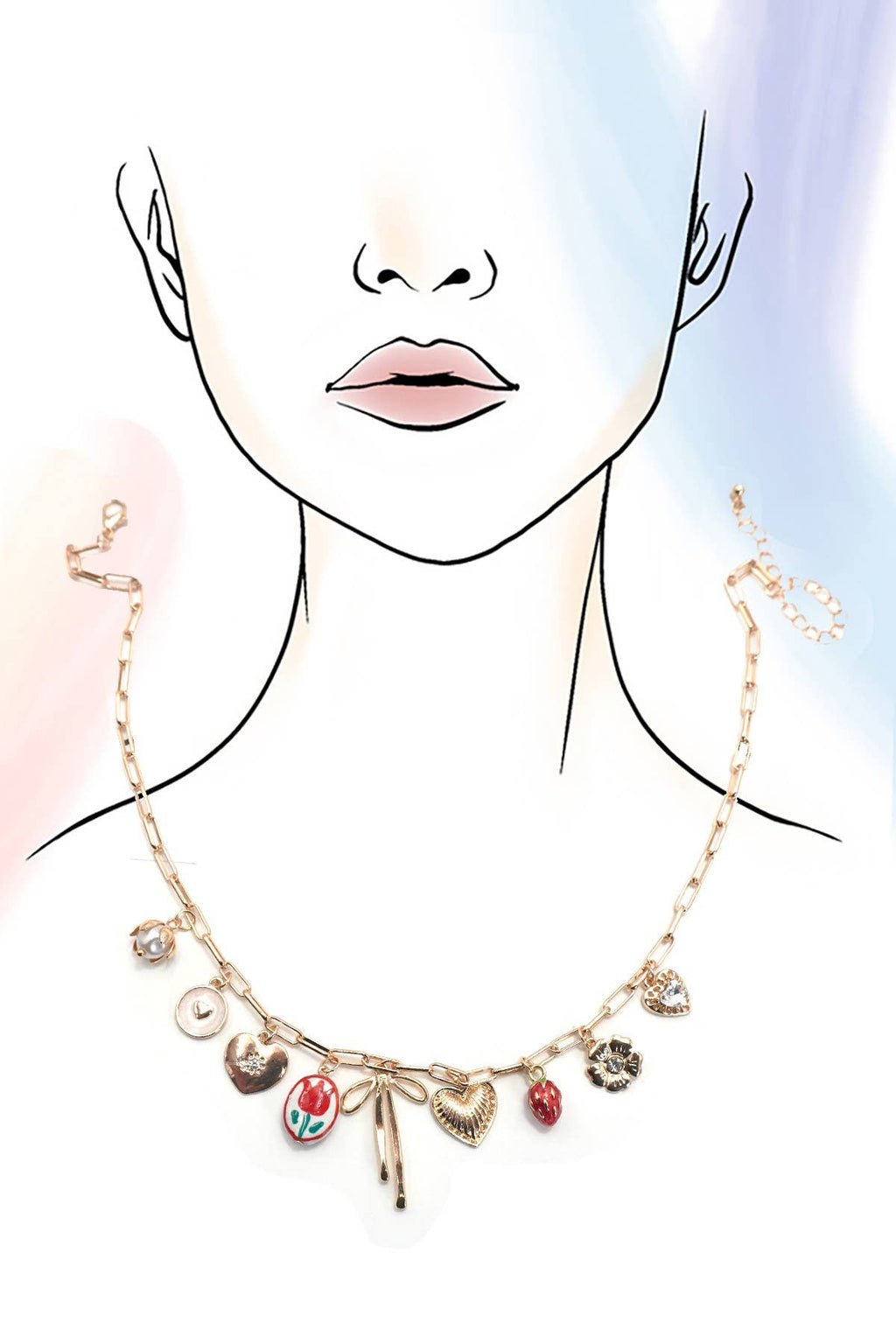 The Rhinestone Bow Necklace