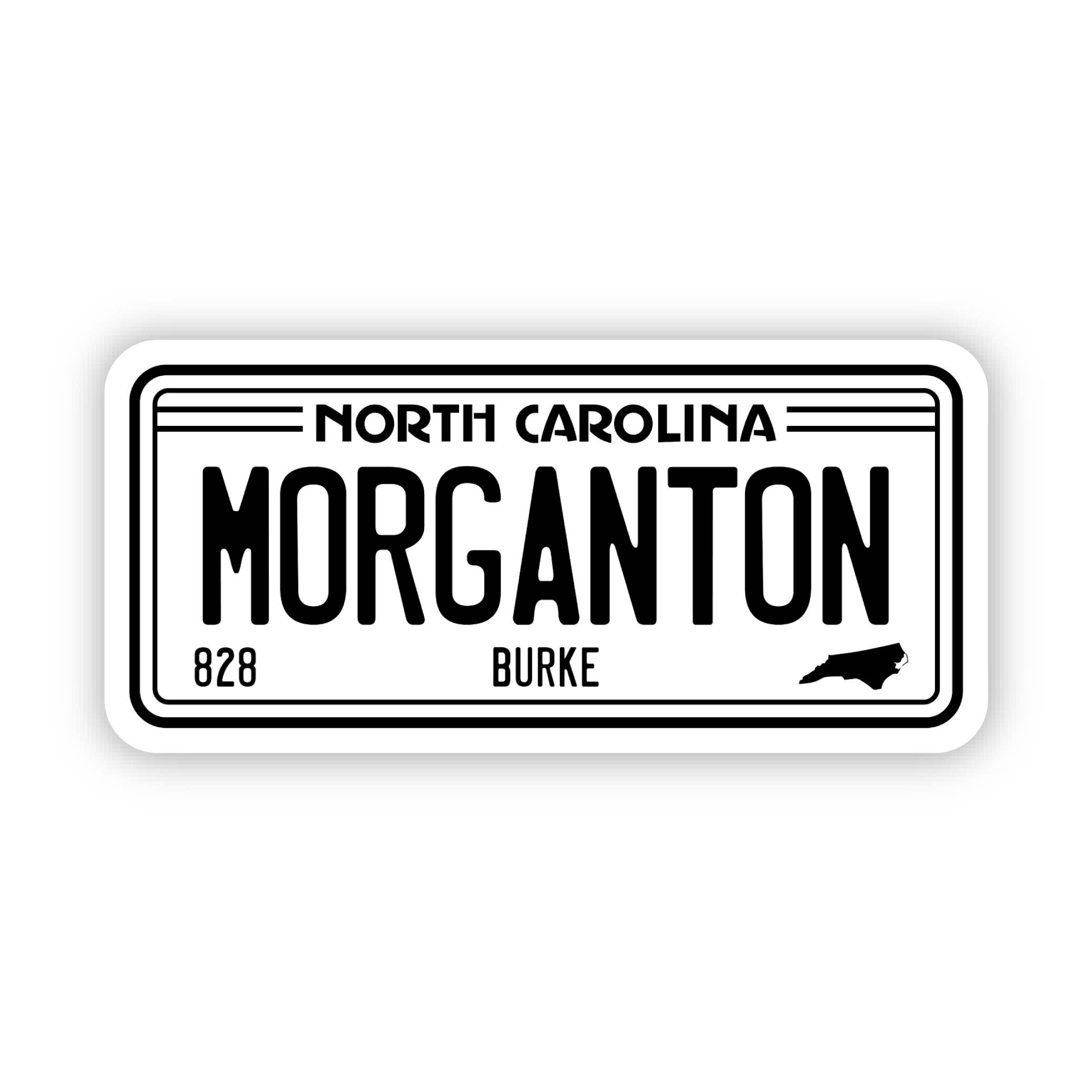 Morganton, NC License Plate Sticker