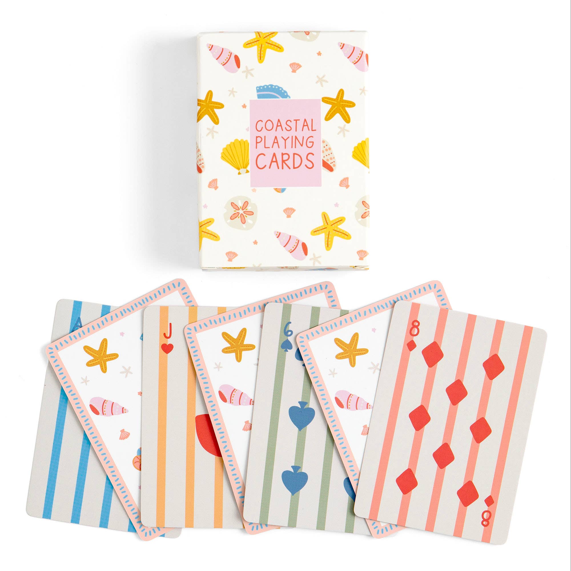 Coastal Seashells Deck of Playing Cards