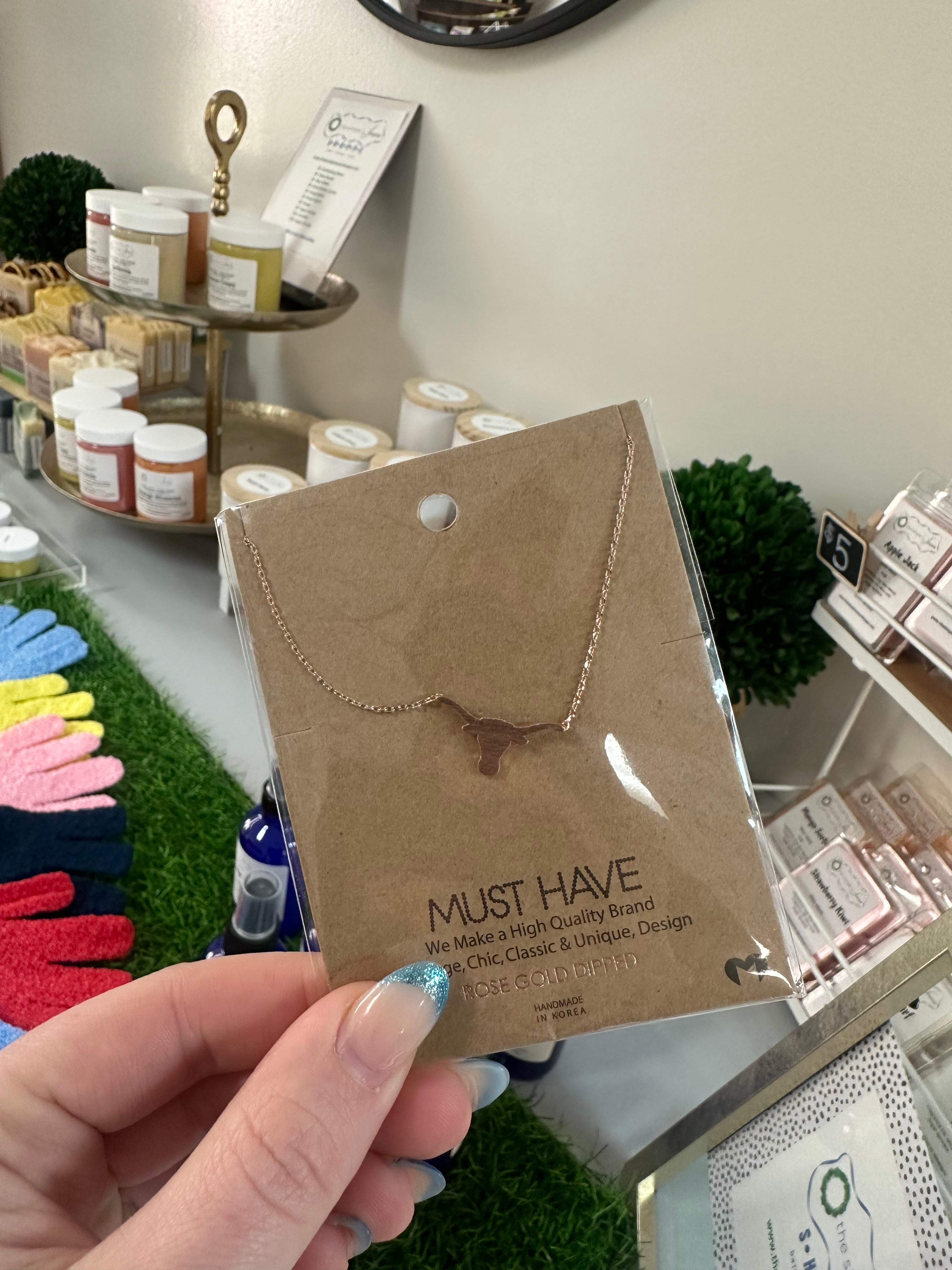 Dainty Steer Necklace