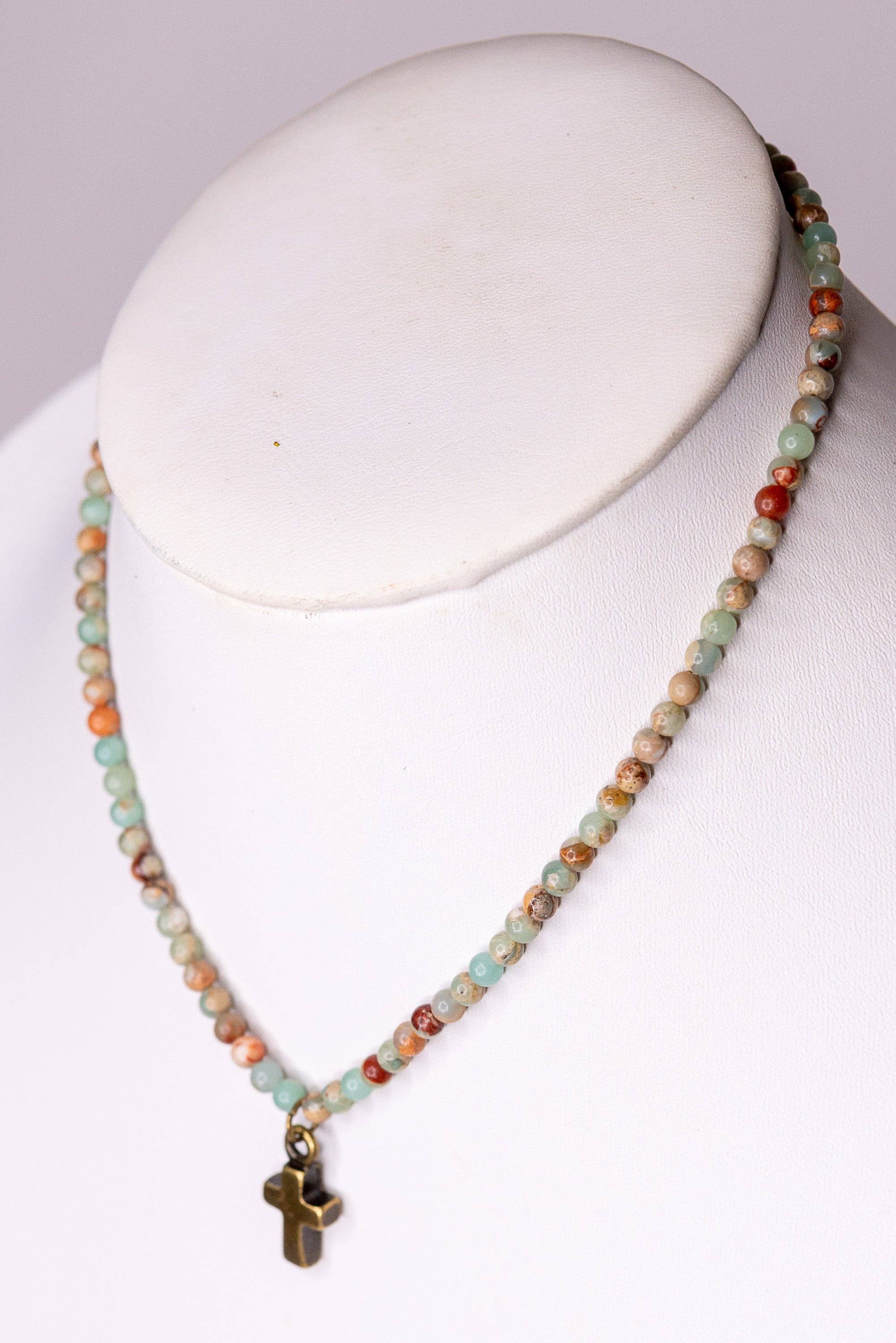Kara Necklace in Imperial Jasper
