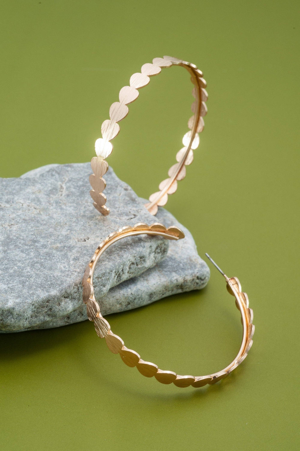 The Heart Hoop Earrings