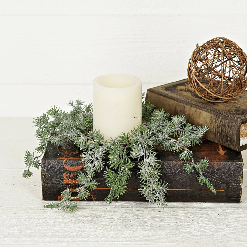 Candle Ring Sparkle Blossom Pines