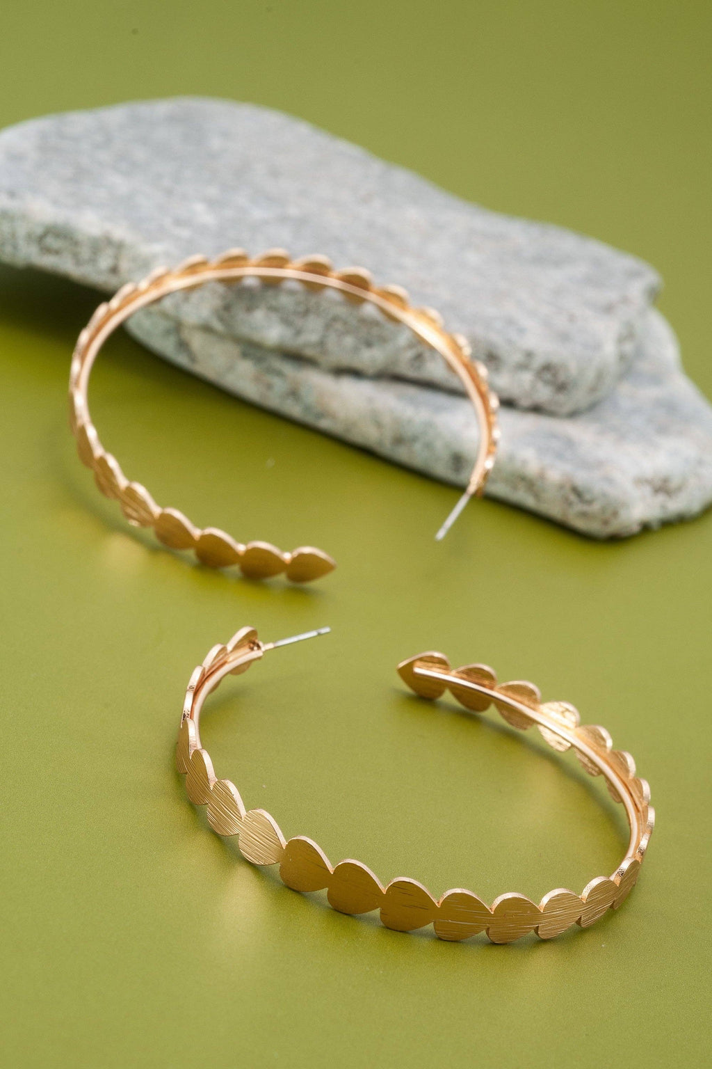 The Heart Hoop Earrings