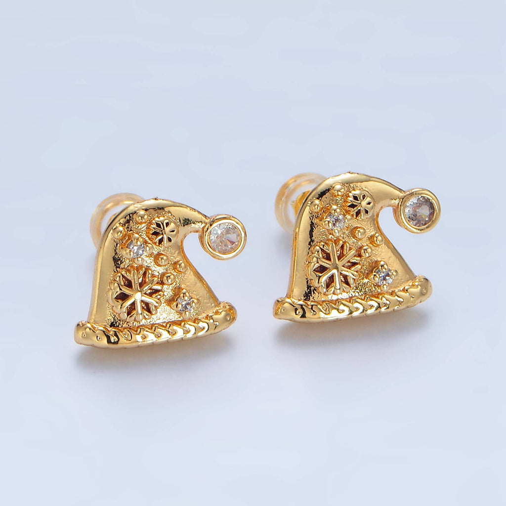 Snowflake Christmas Stud Earrings