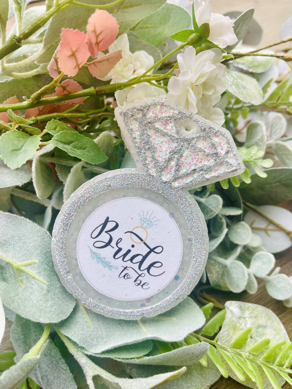 Bride To Be Ring Car Freshie