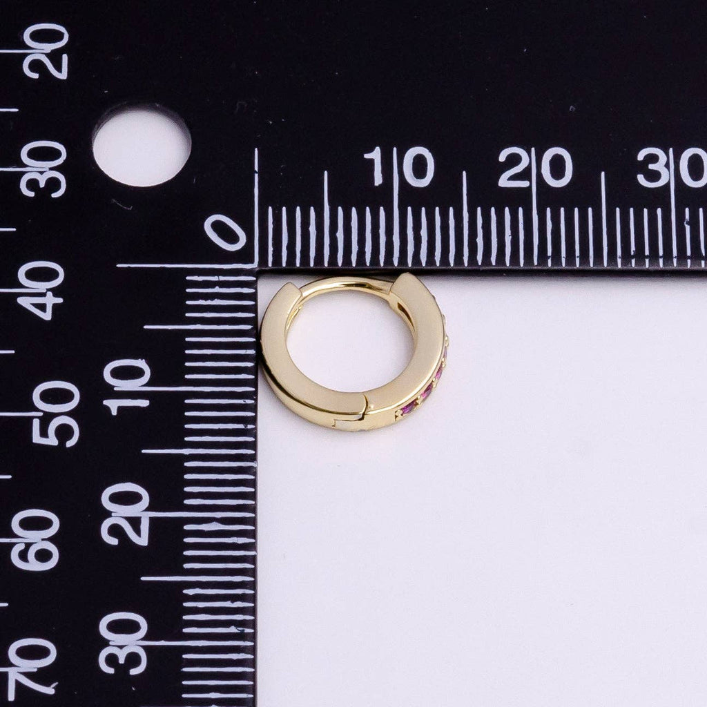 The Pink Pave Earrings