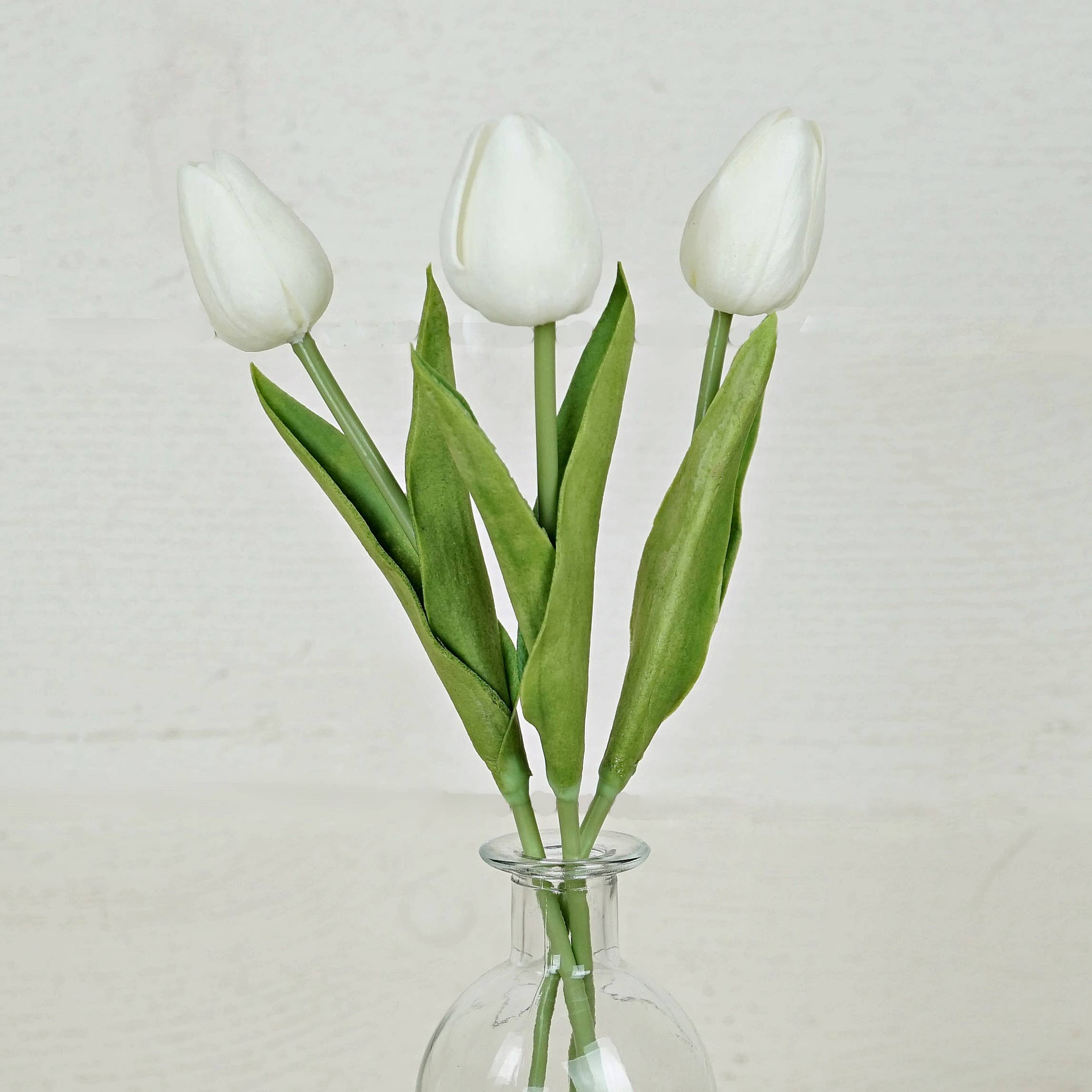 Real Touch Tulips White