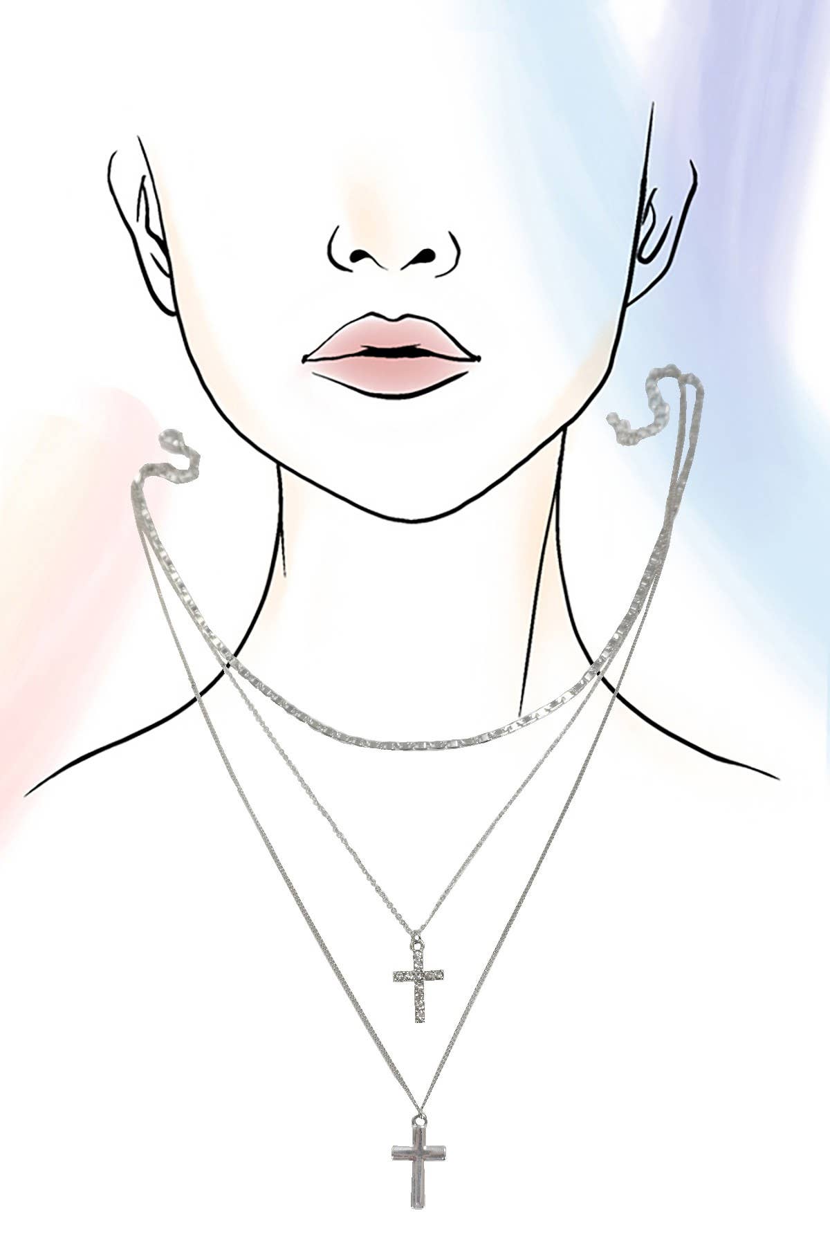 The Double Cross Necklace