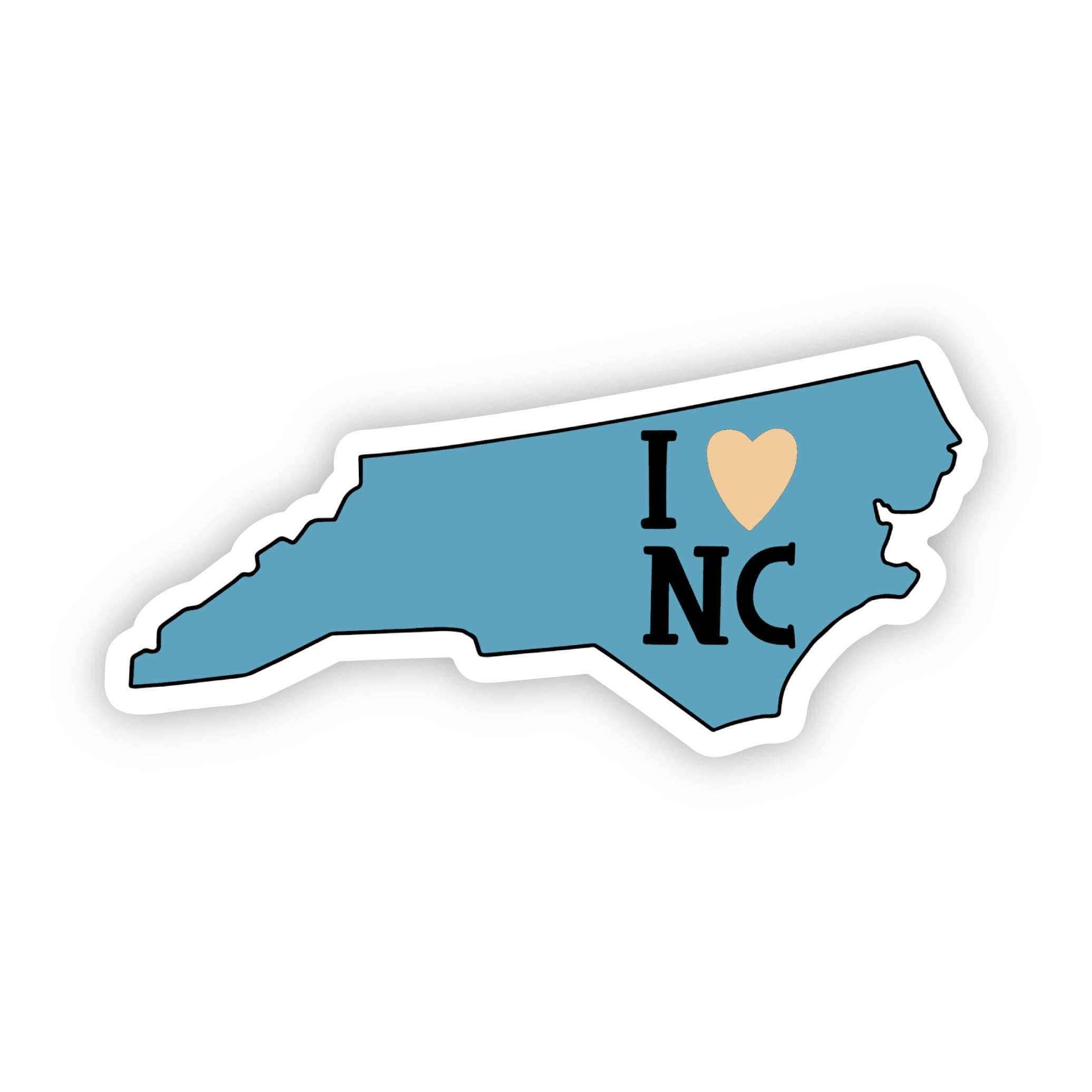 "I Love North Carolina" Sticker