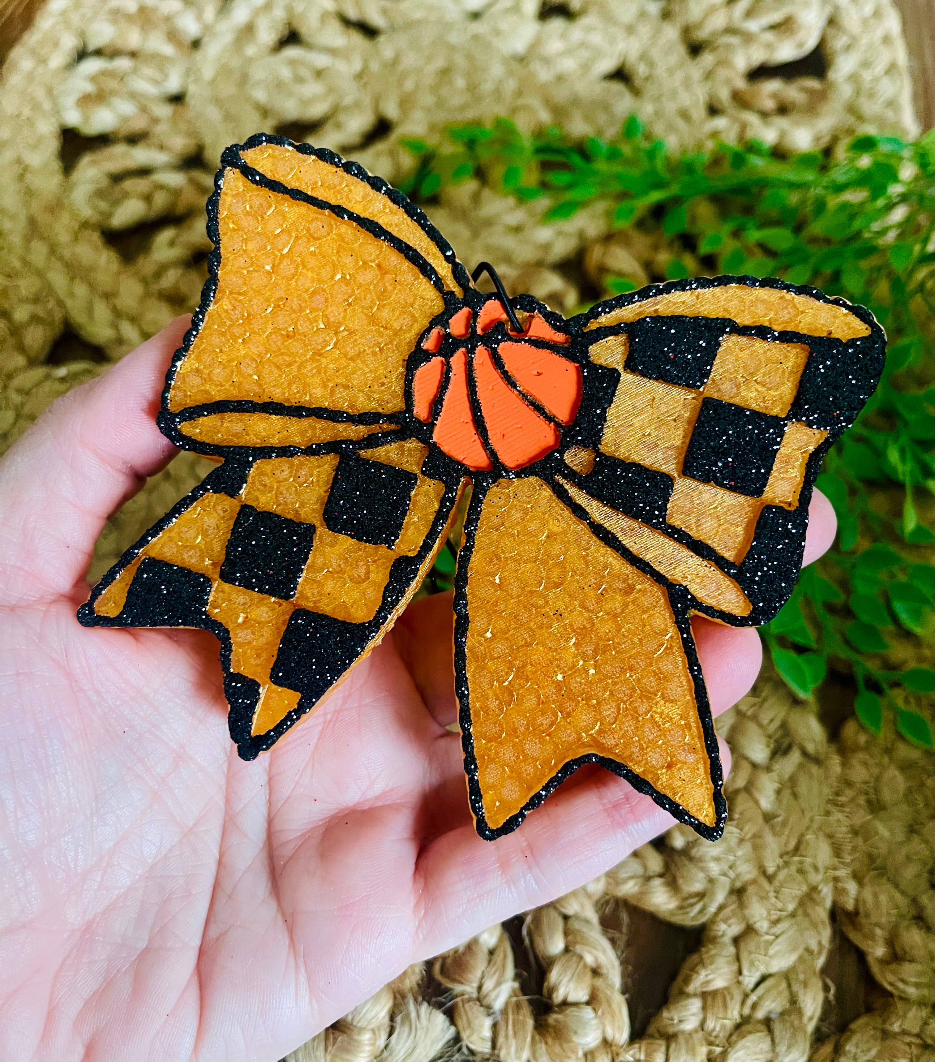 Basketball Bow Car Freshie