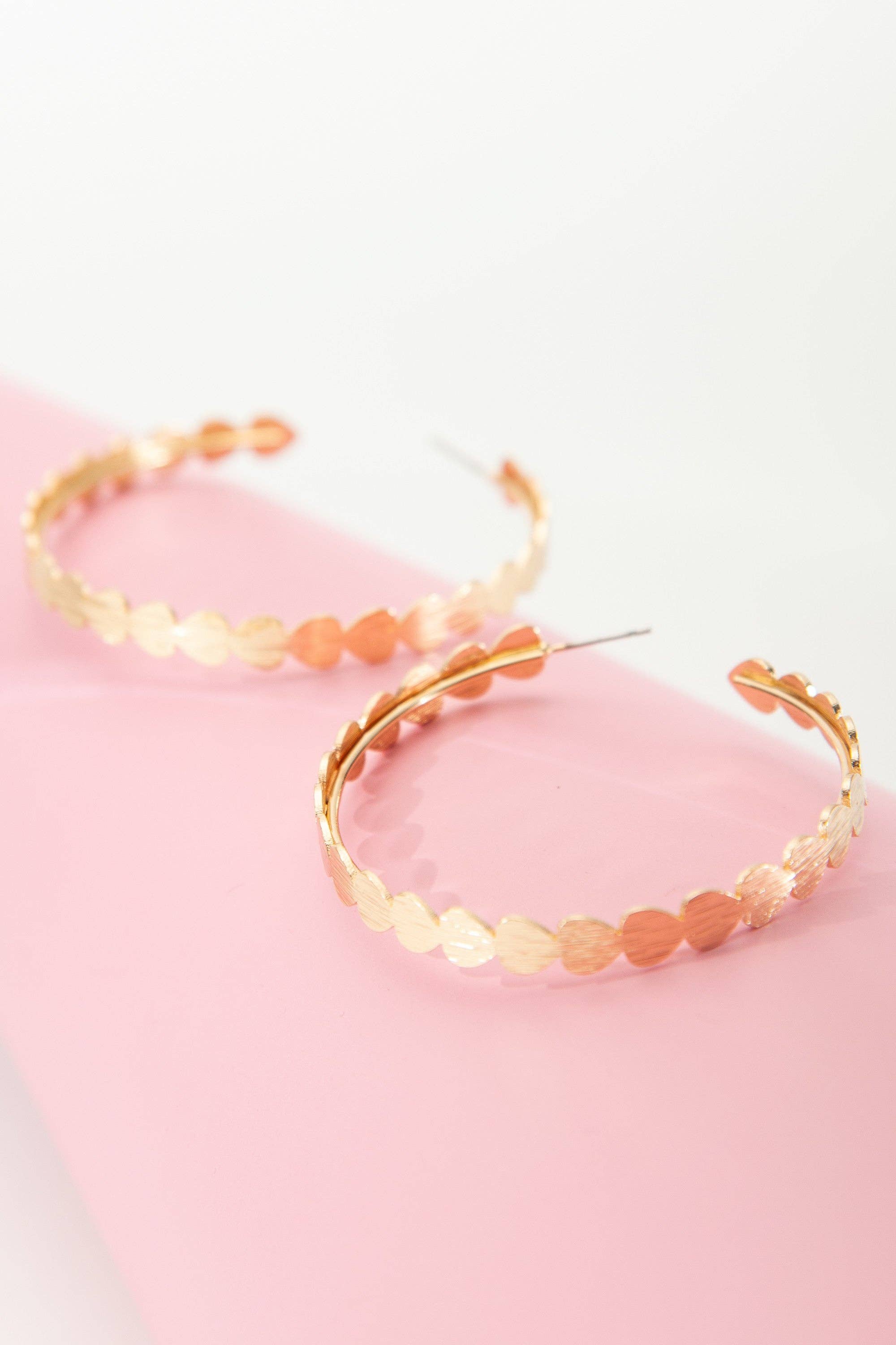 The Heart Hoop Earrings