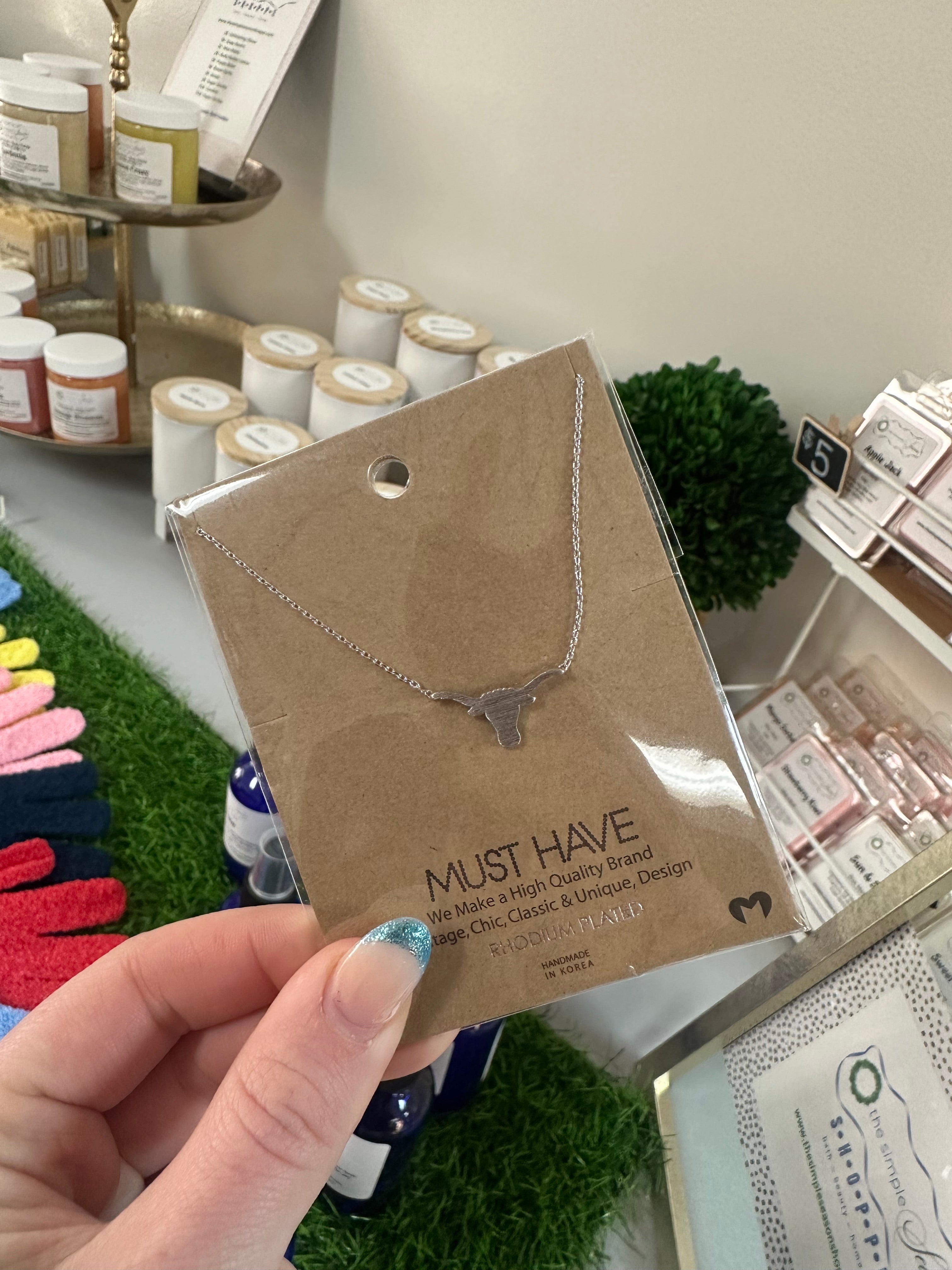 Dainty Steer Necklace