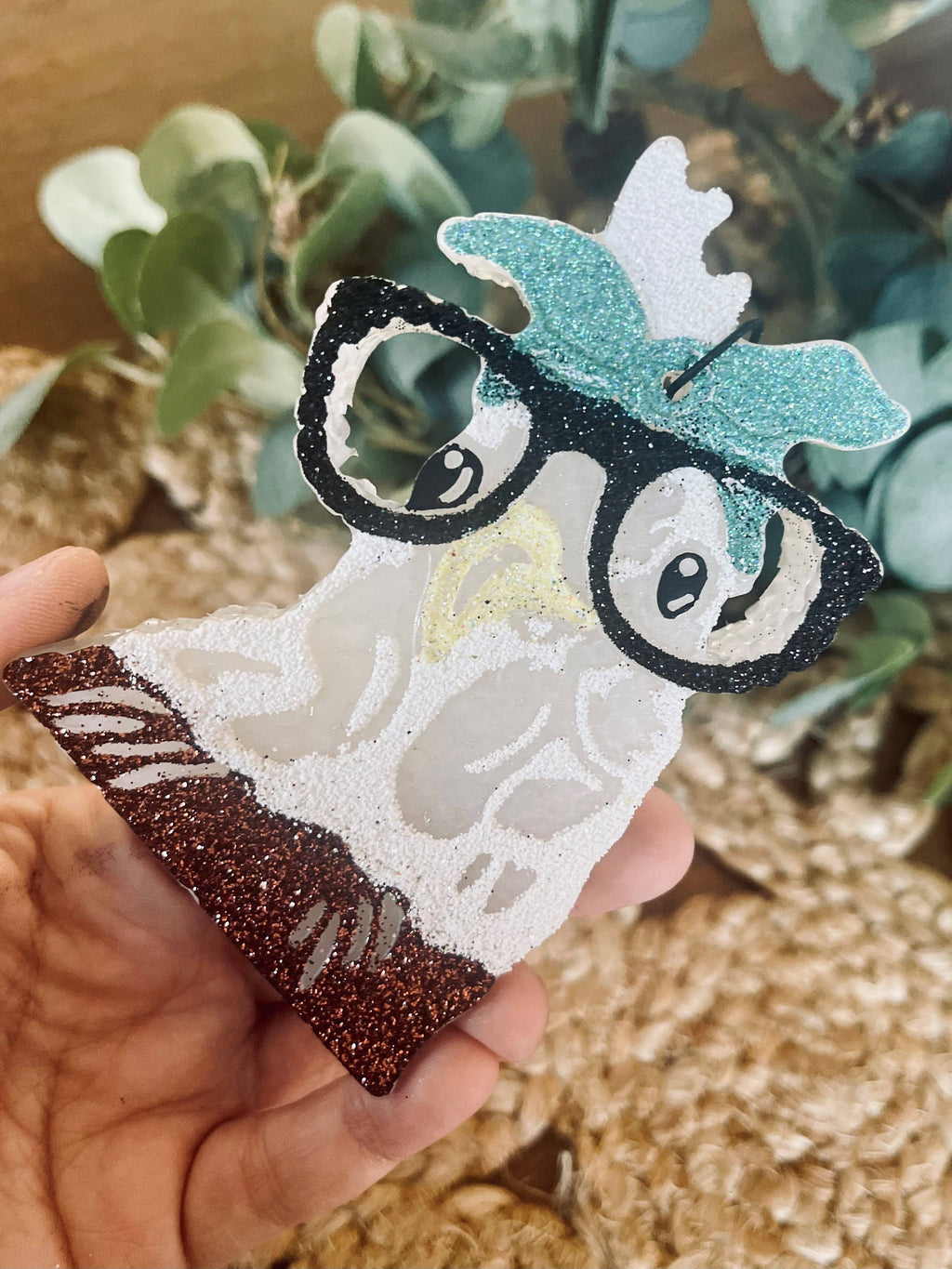 Chicken with Glasses Car Freshie