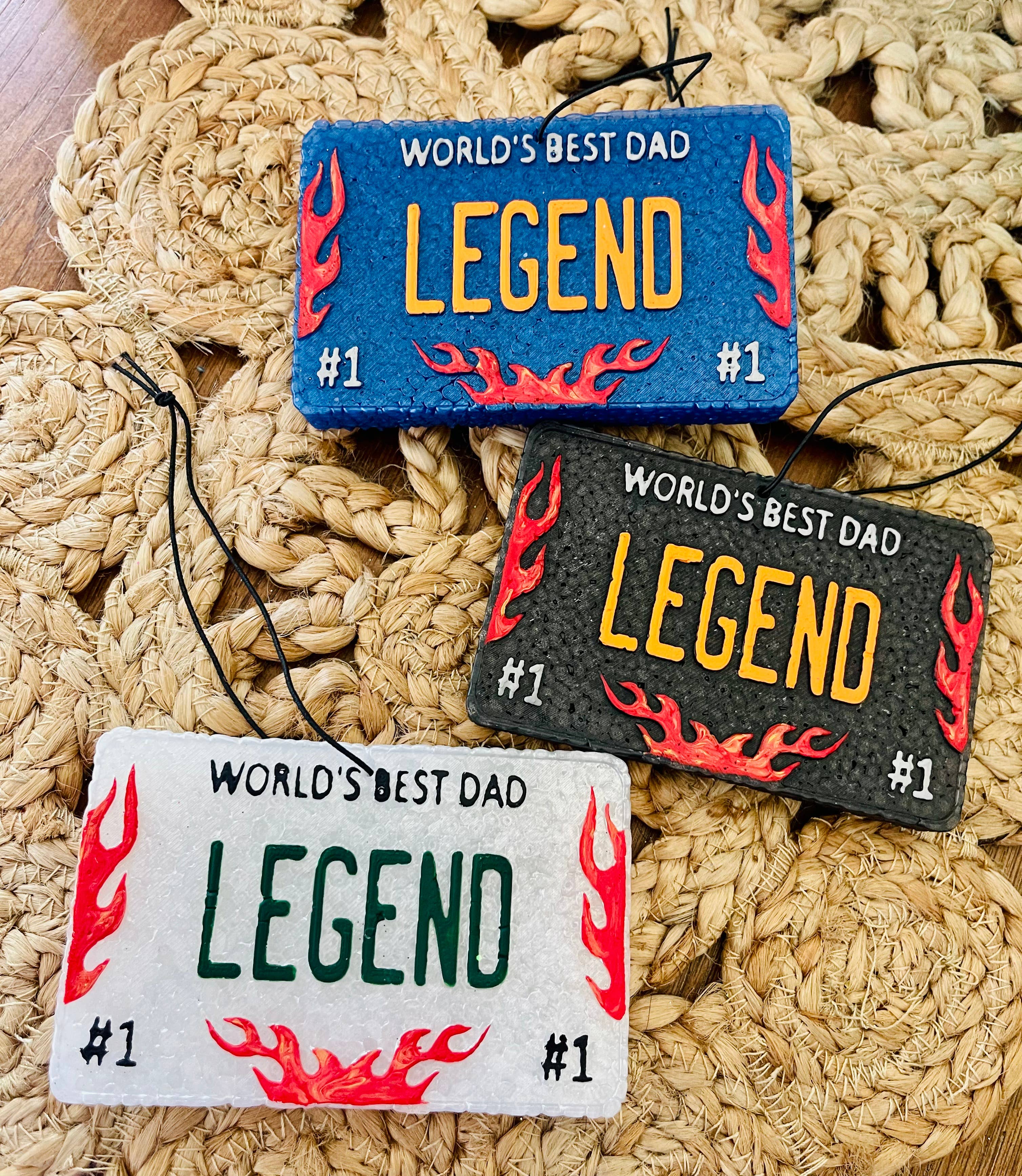 Legend’Worlds Best Dad’ Car Freshie 