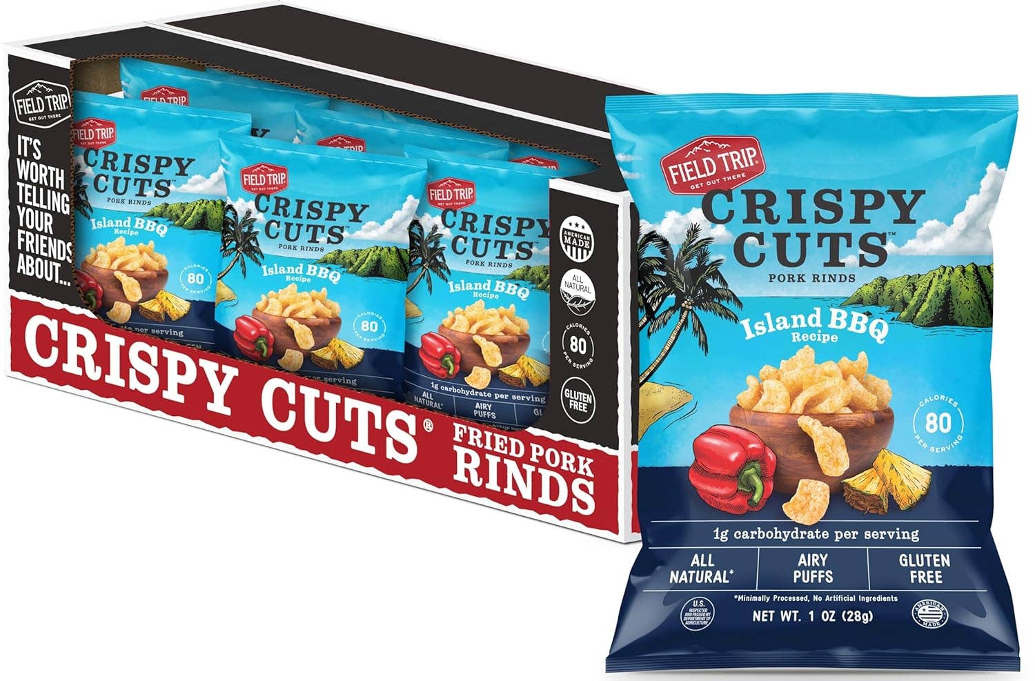 Crispy Cuts Island BBQ Pork Rind (1oz)
