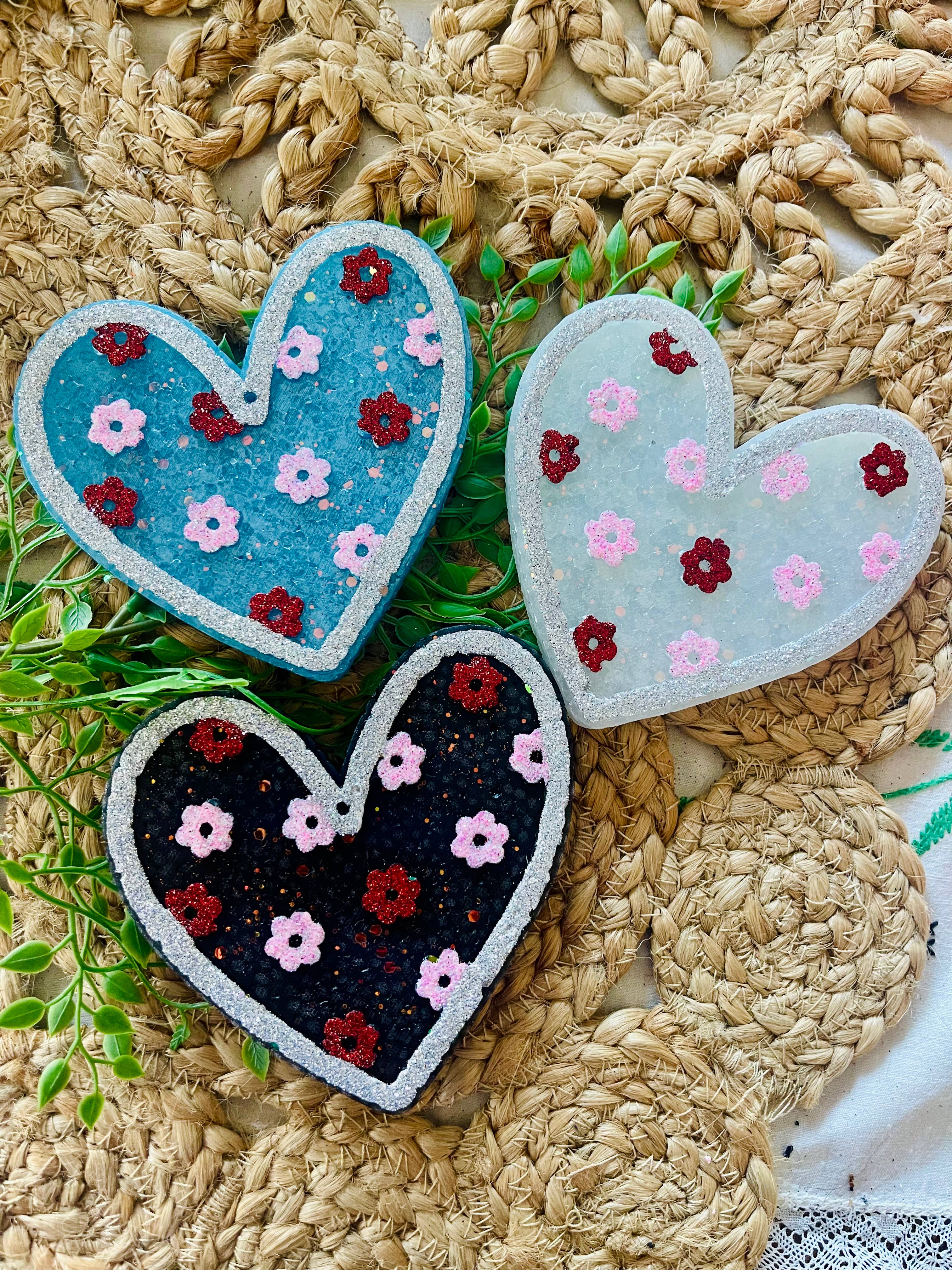 Floral Heart Car Freshie