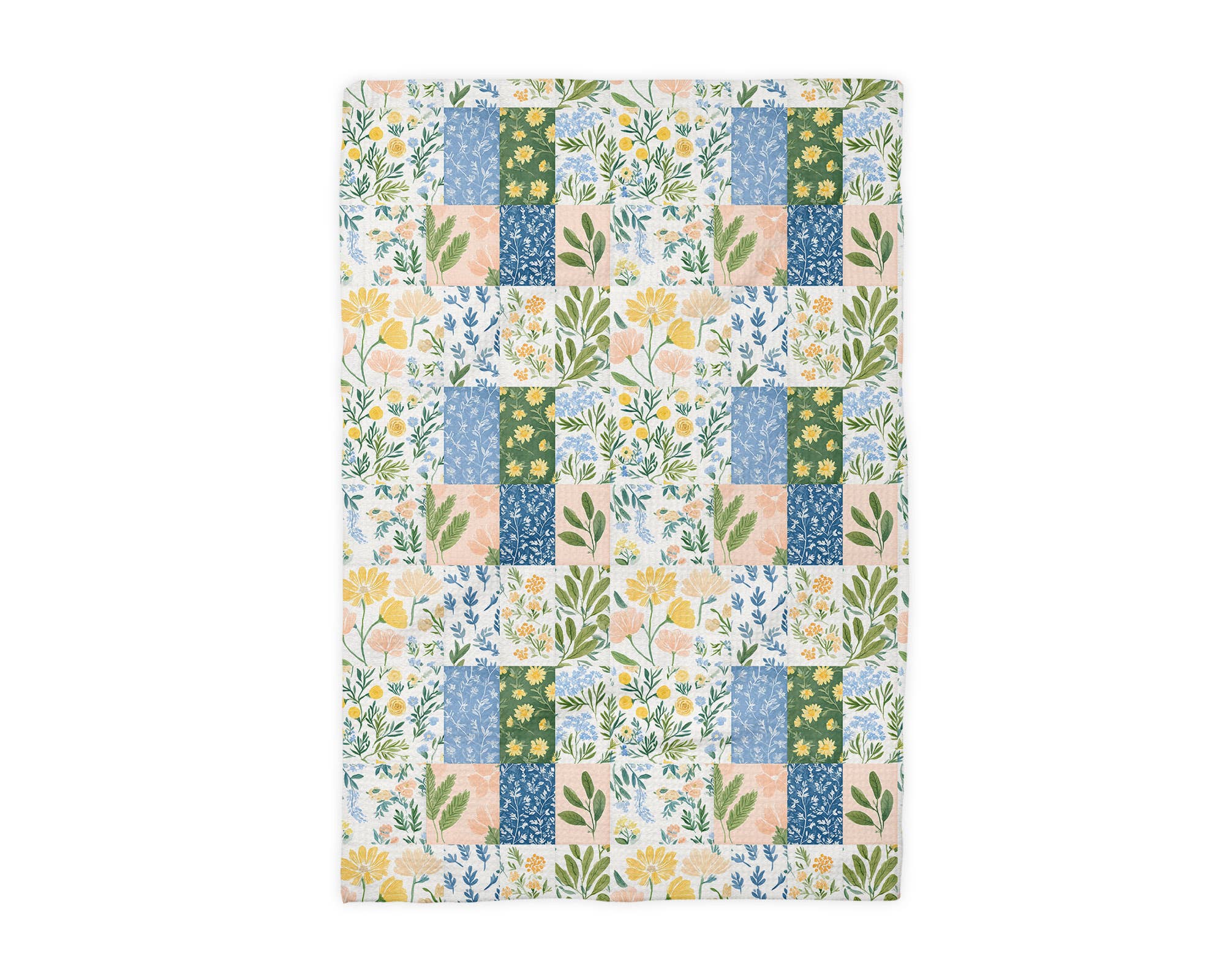 Patchwork Quilt Kitchen Towel Flower Bloom Spring Towel