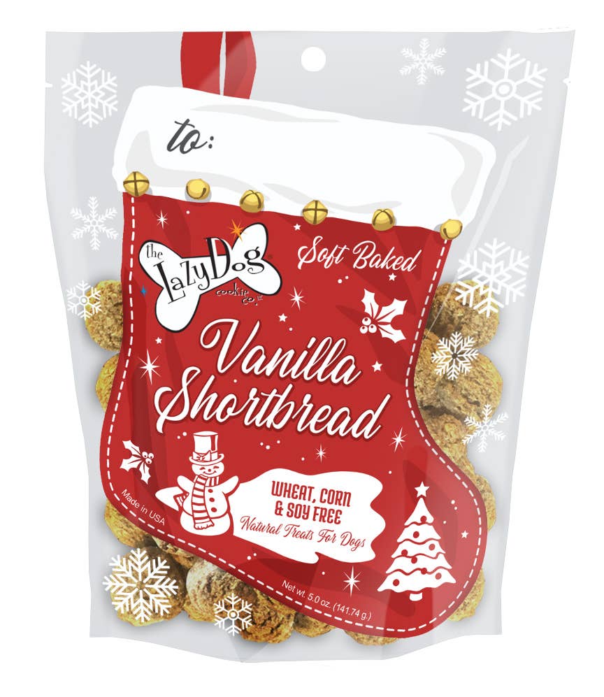 Vanilla Shortbread Stocking Dog Treats