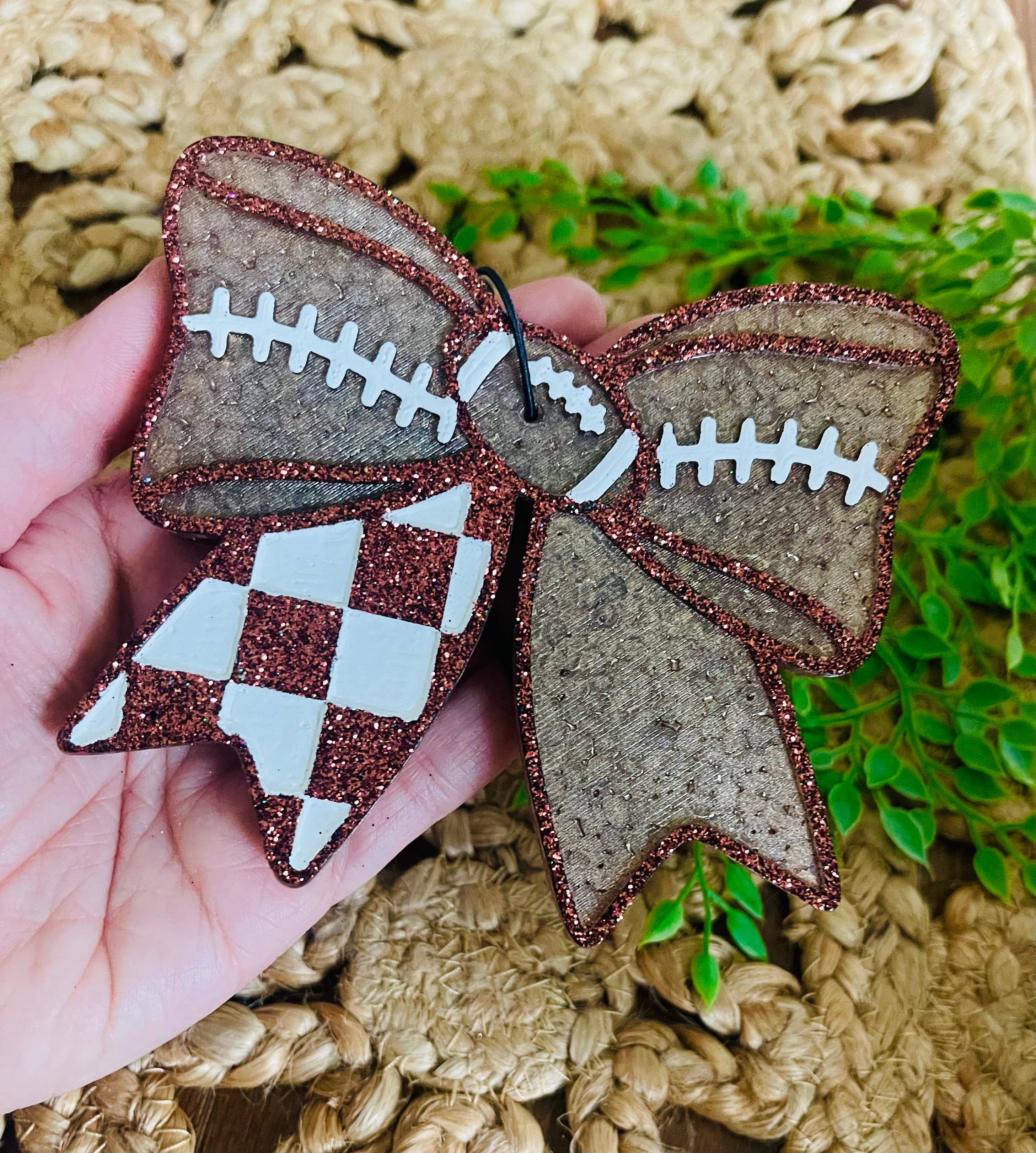 Football Bow Car Freshie 