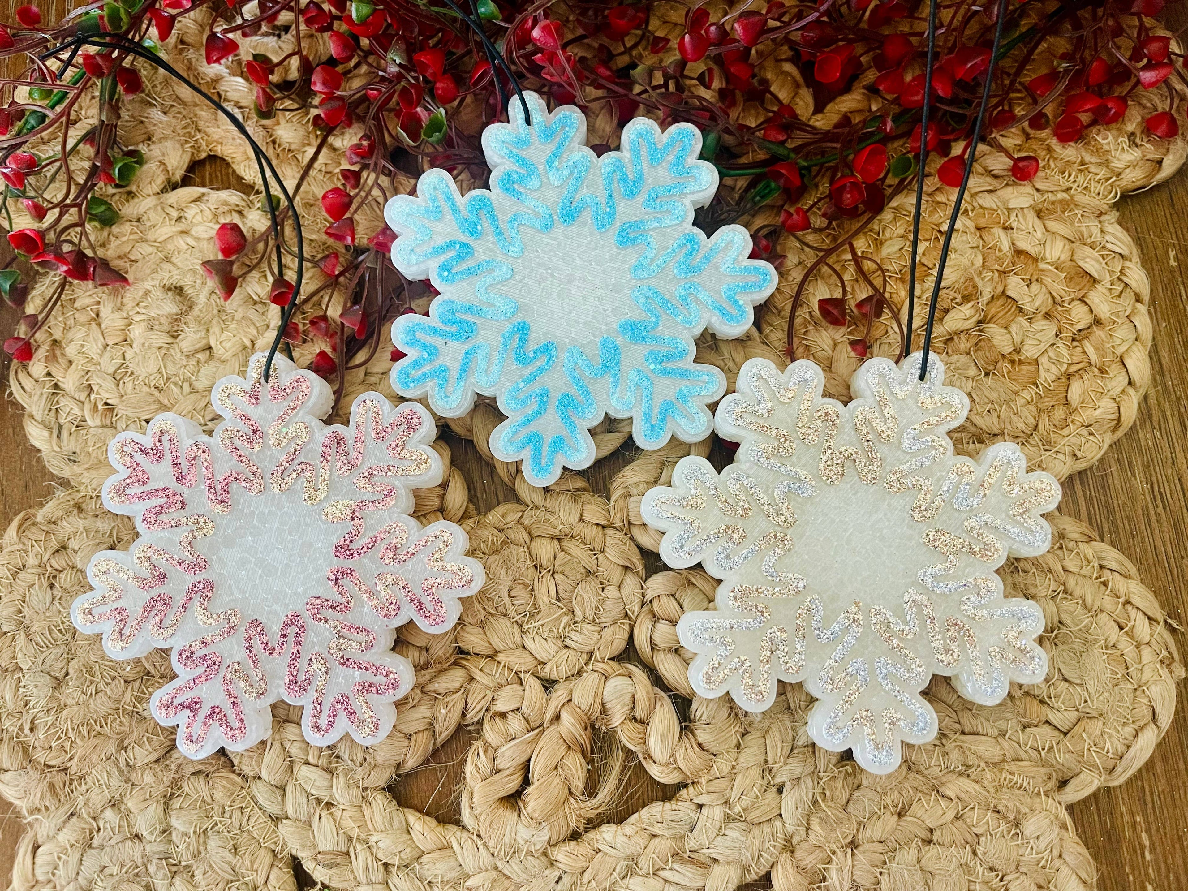 Snowflake Car Freshie 
