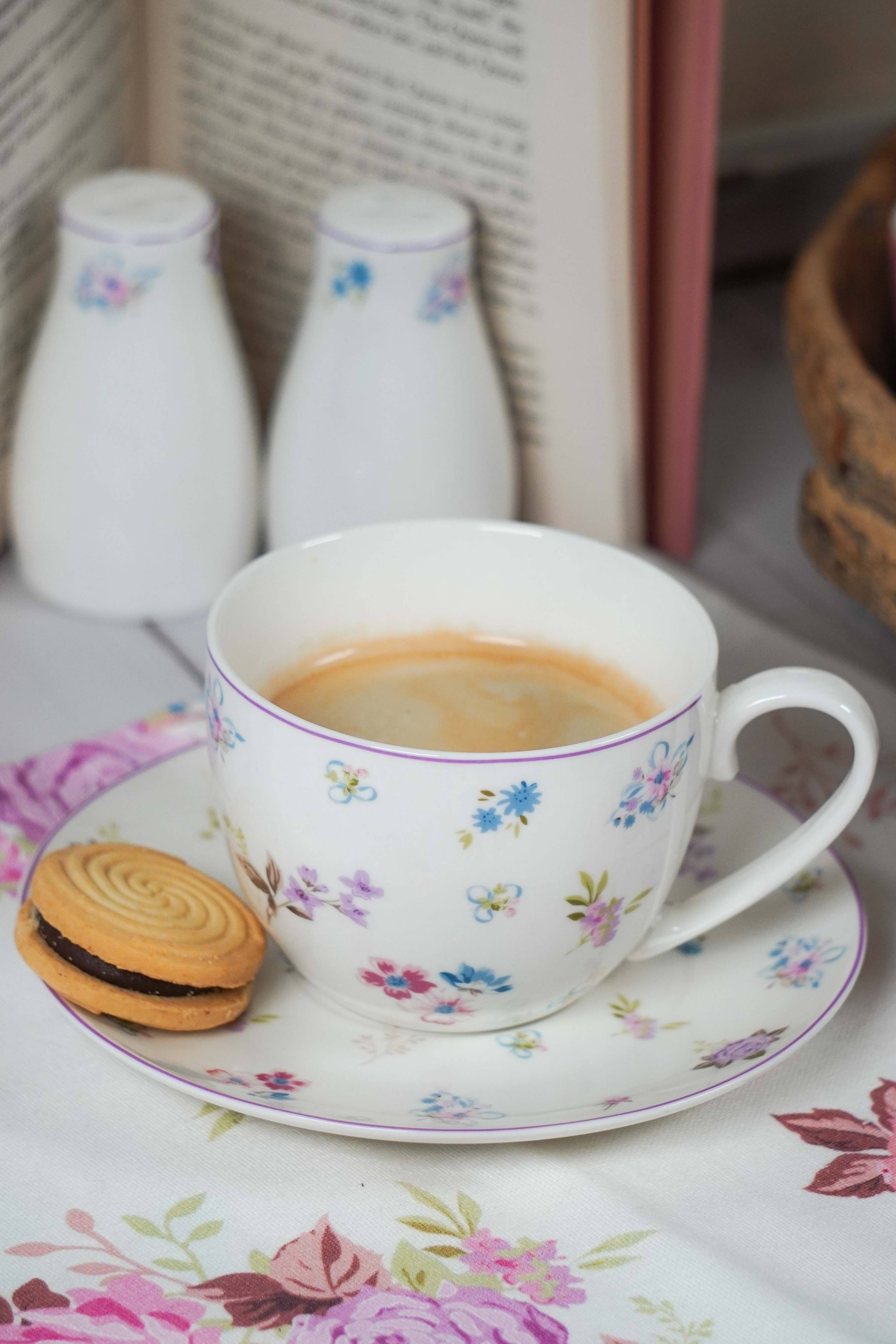 Flora Tea Cup With Saucer