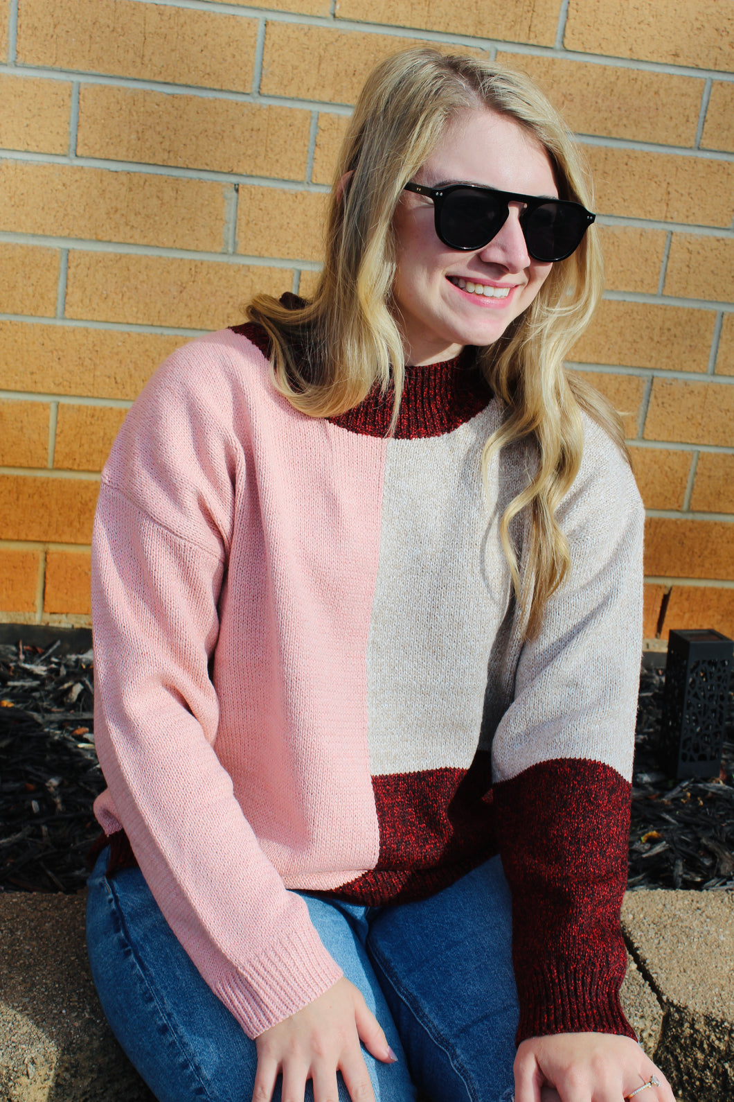 Sofie Color Block Sweater