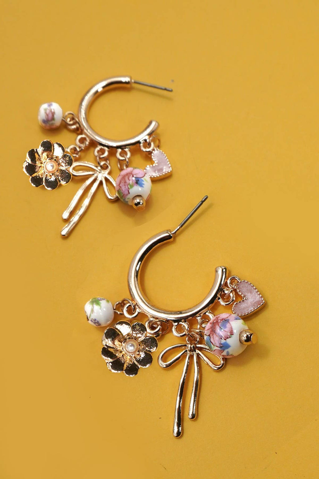 The Flower Charm Earrings