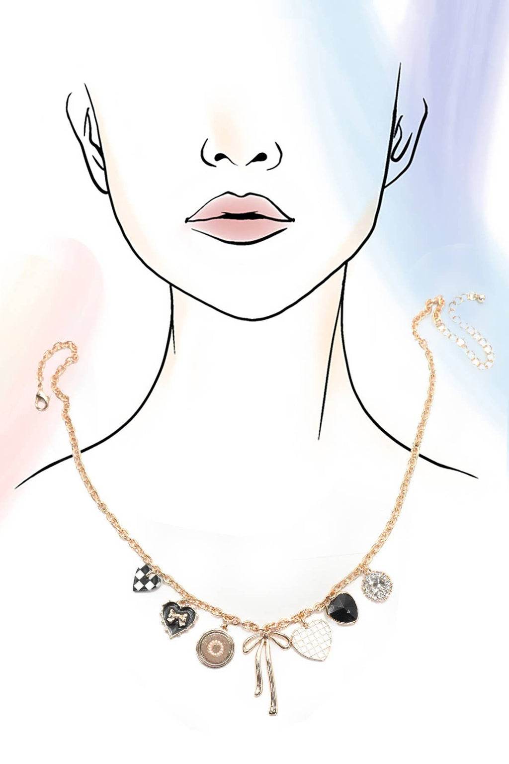 The Rhinestone Heart Necklace