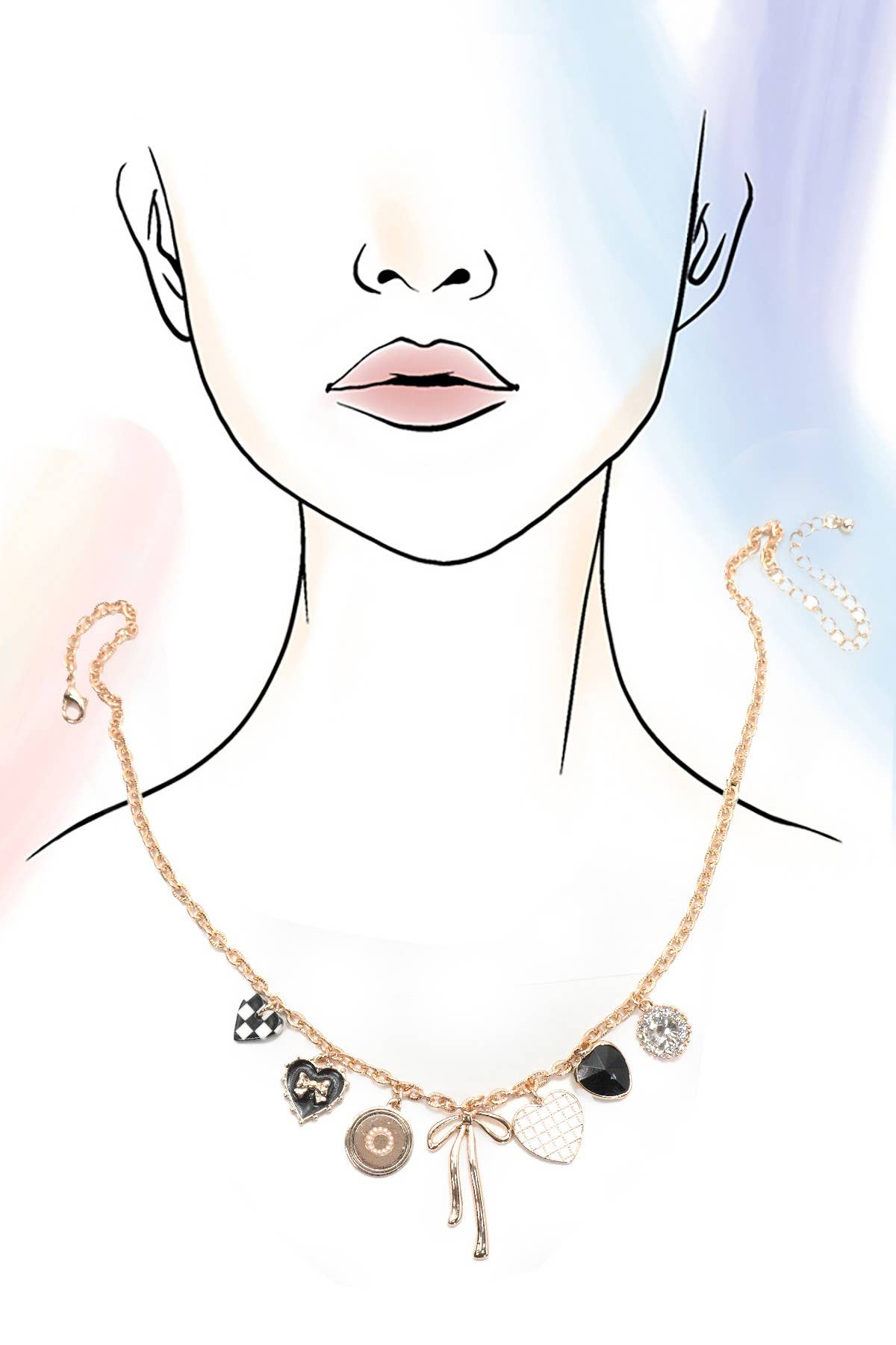 The Rhinestone Heart Necklace