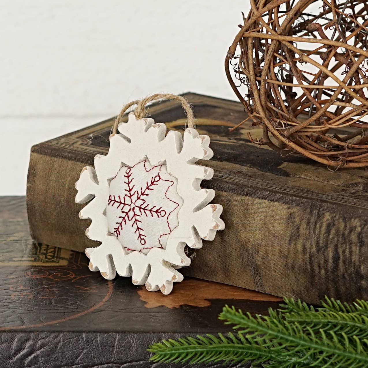 Stuffed Snowflake Ornament