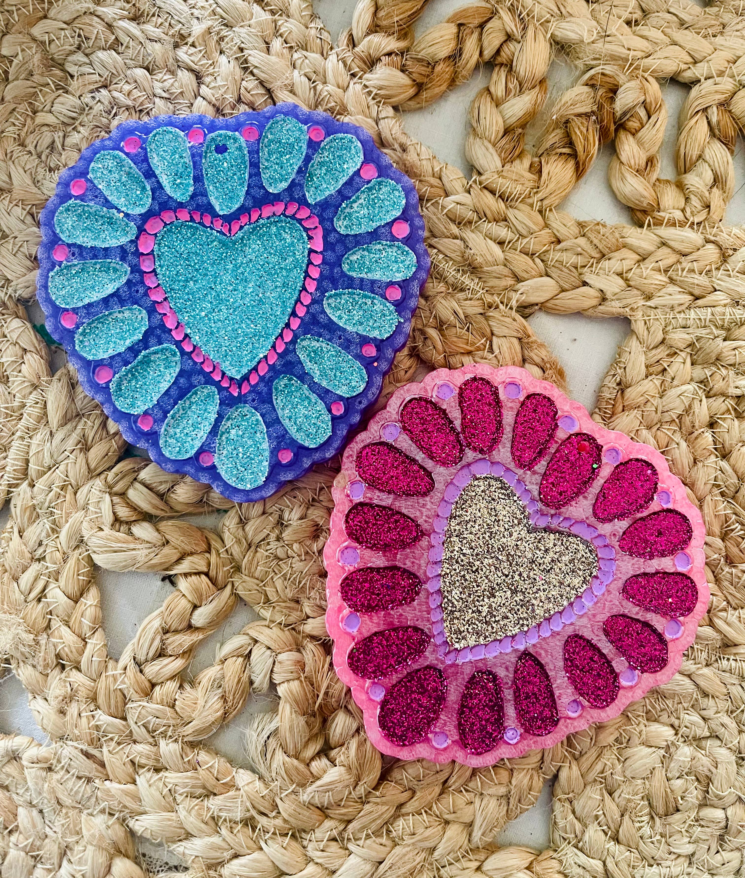 Squash Blossom Heart Car Freshie