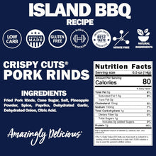 Load image into Gallery viewer, Crispy Cuts Island BBQ Pork Rind (1oz)
