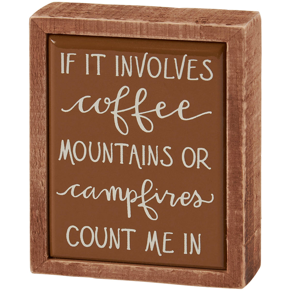 Coffee & Campfire Sign