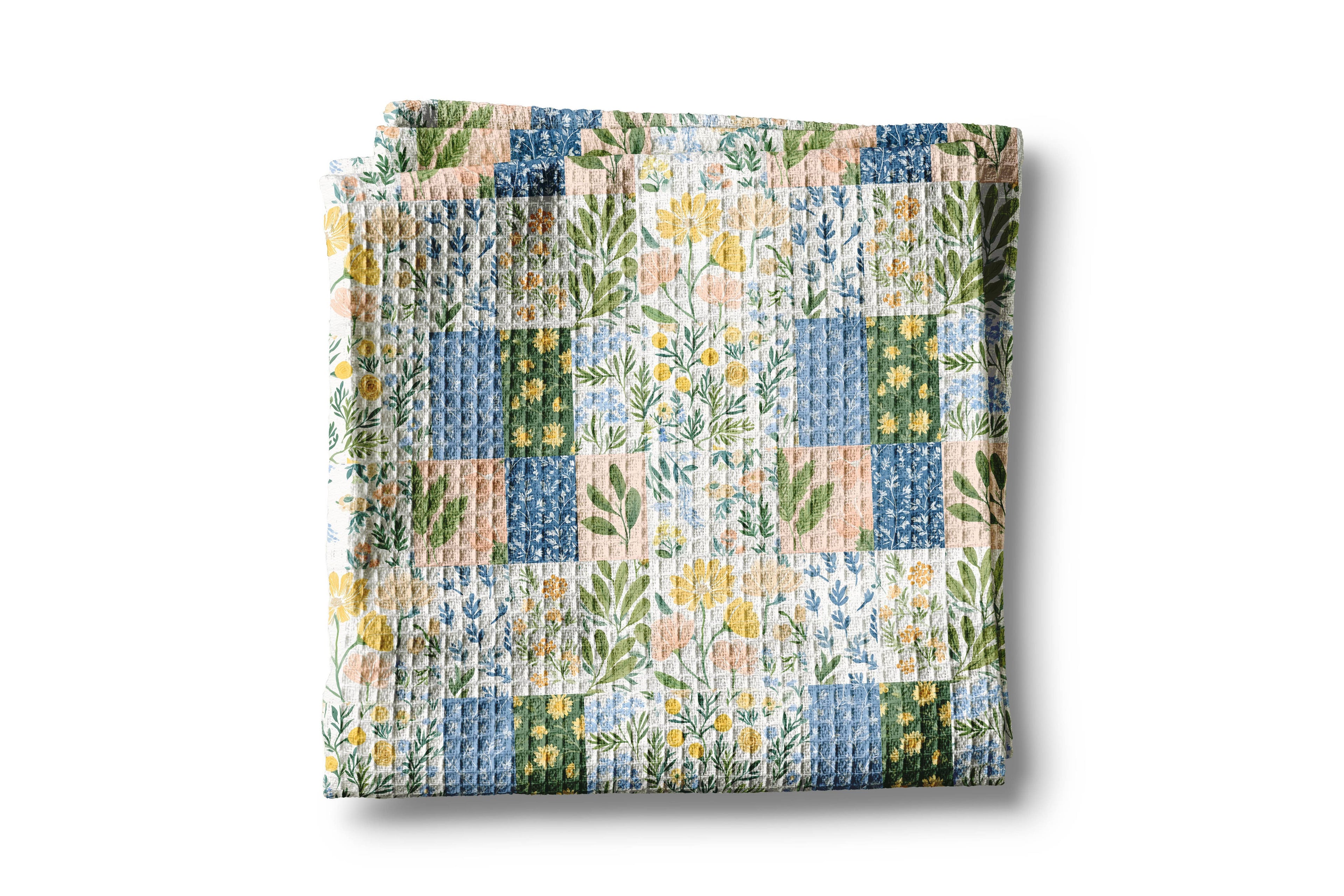 Patchwork Quilt Kitchen Towel Flower Bloom Spring Towel