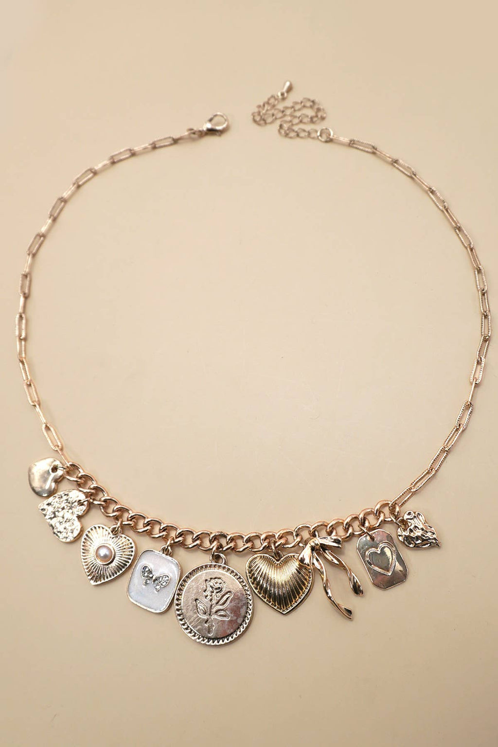 The Cluster Bow Charm Necklace